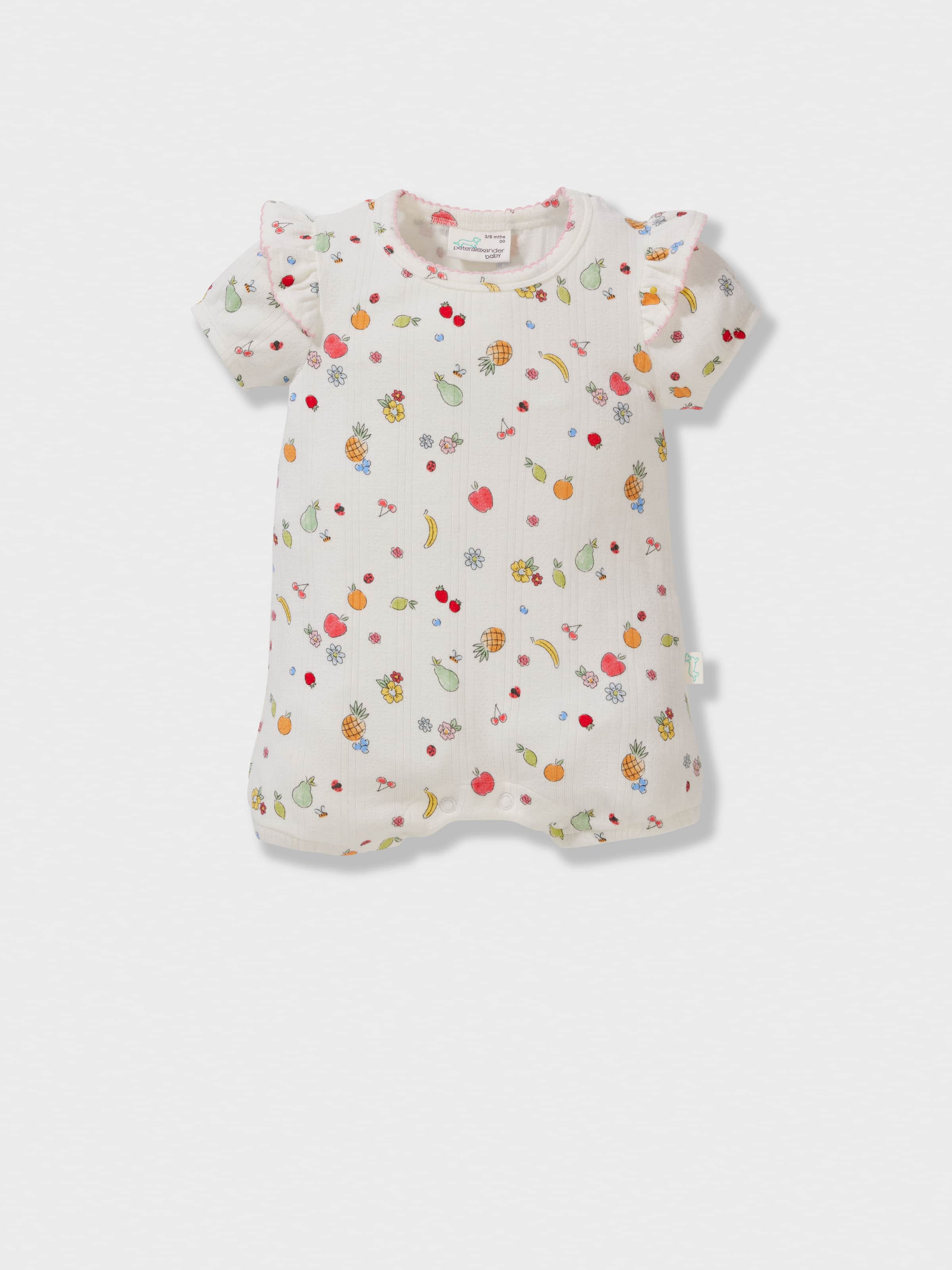 Baby Girls Ditzy Fruits Romper