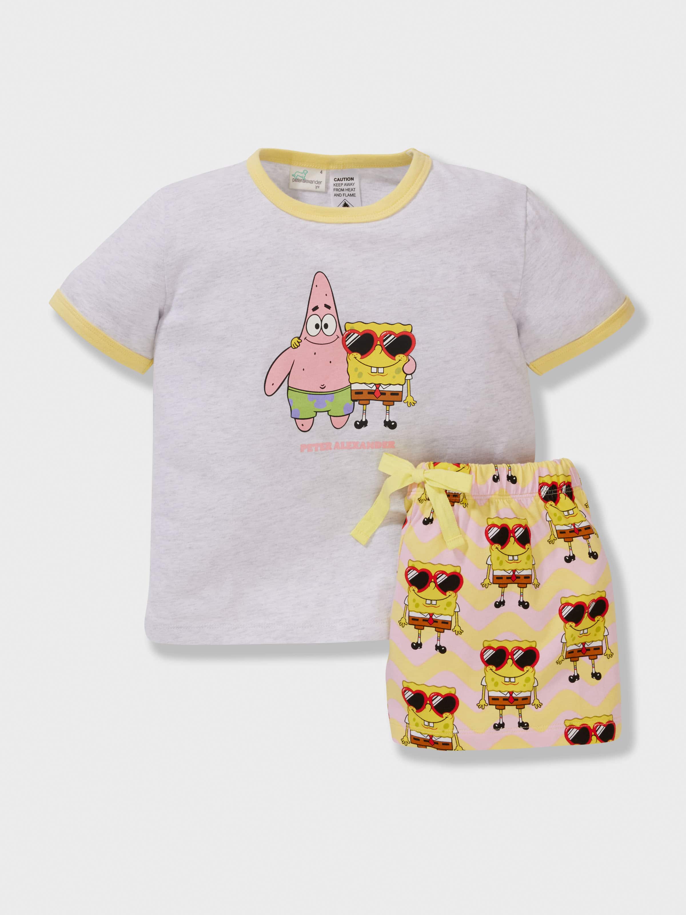 Jnr Girls Spongebob Short Pj Set