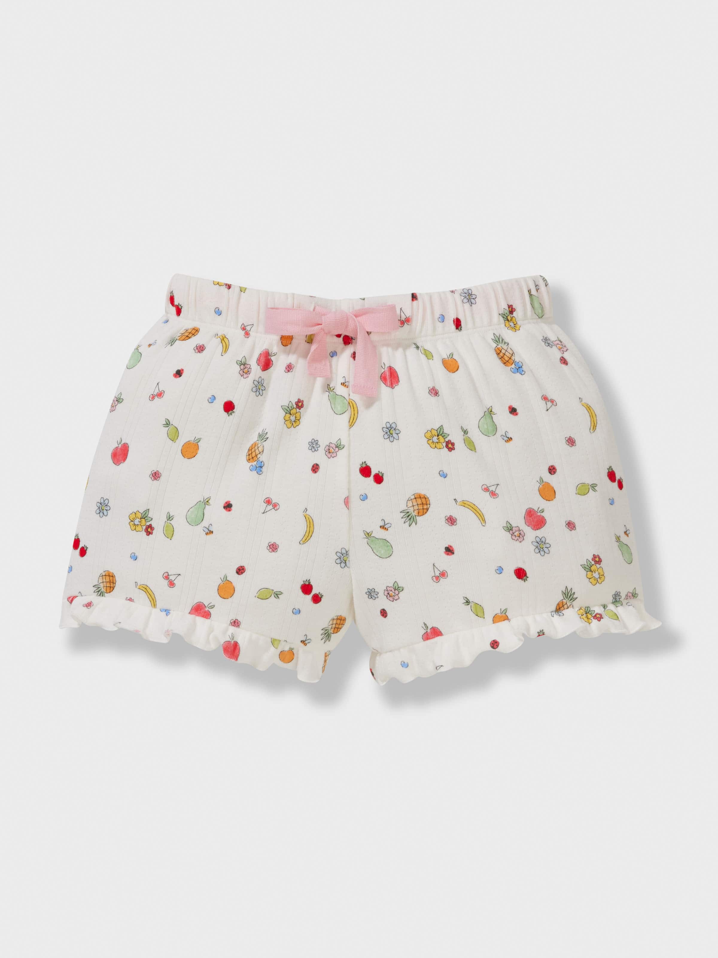 Jnr Girls Ditzy Fruits Short Pj Set