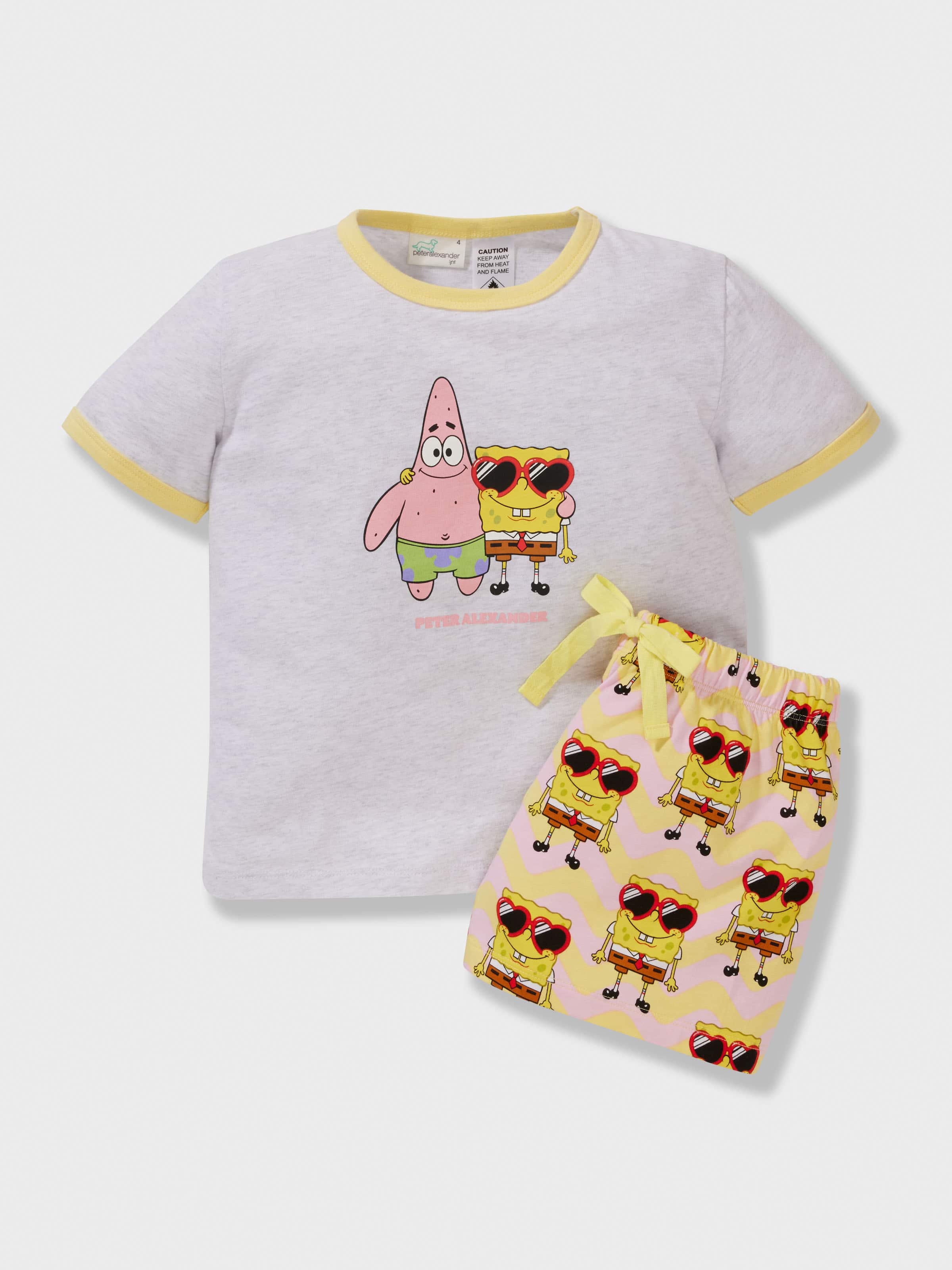Girls Spongebob Short Pj Set