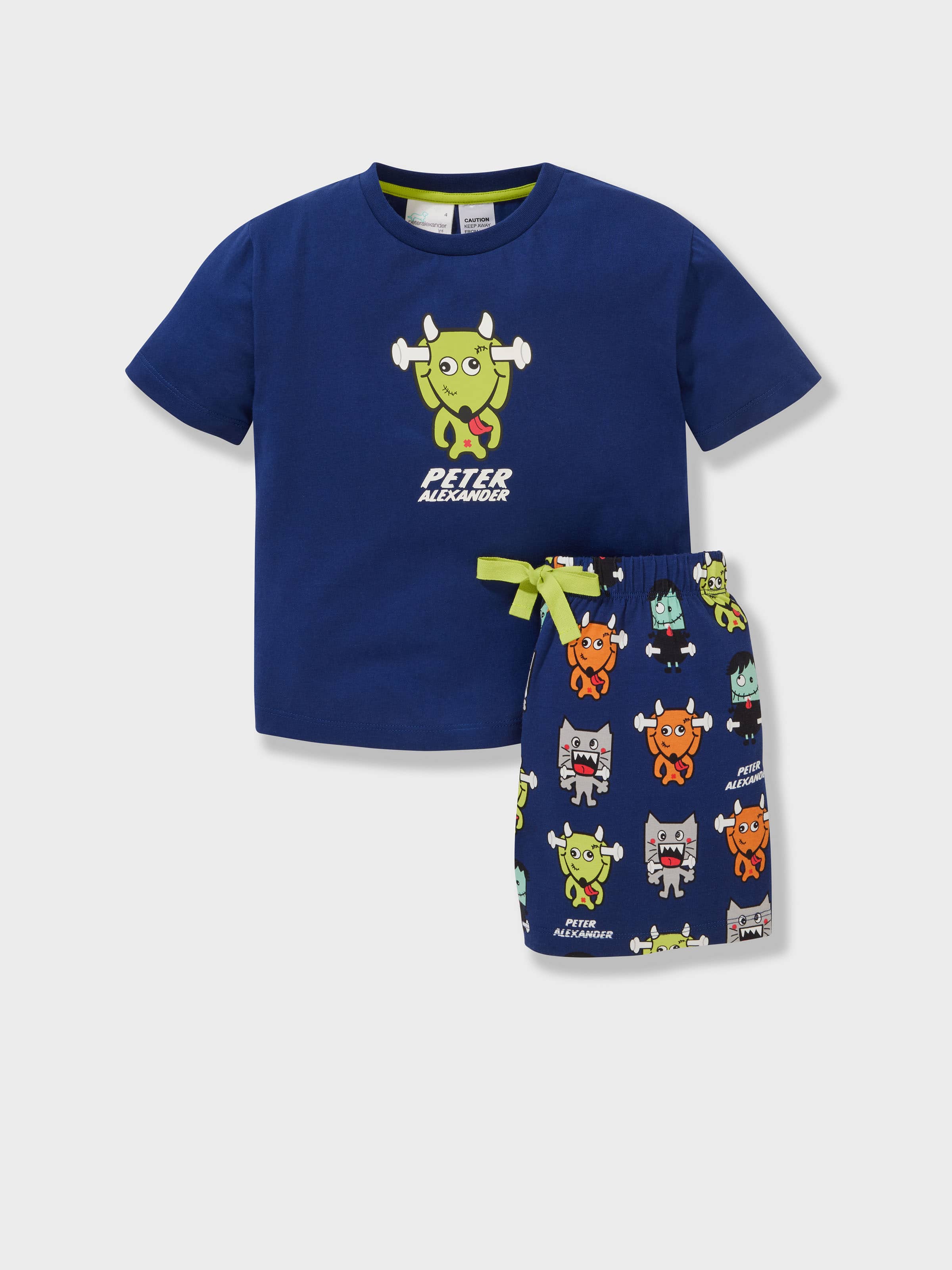 Jnr Boys Monsters Short Pj Set
