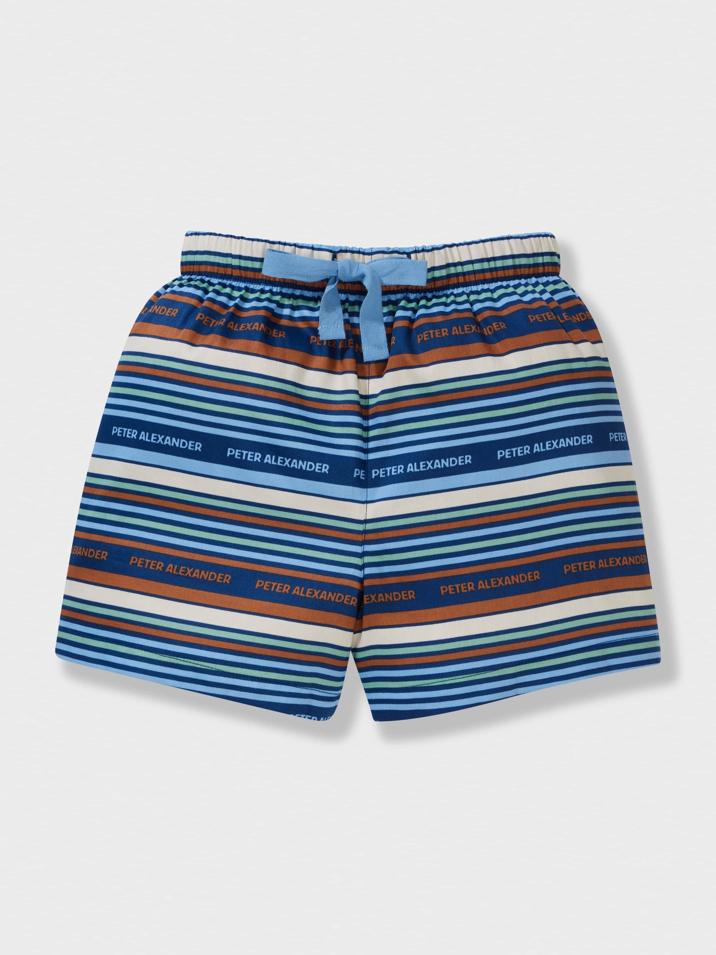Jnr Boys Stripe 100% Cotton Short Pj Set