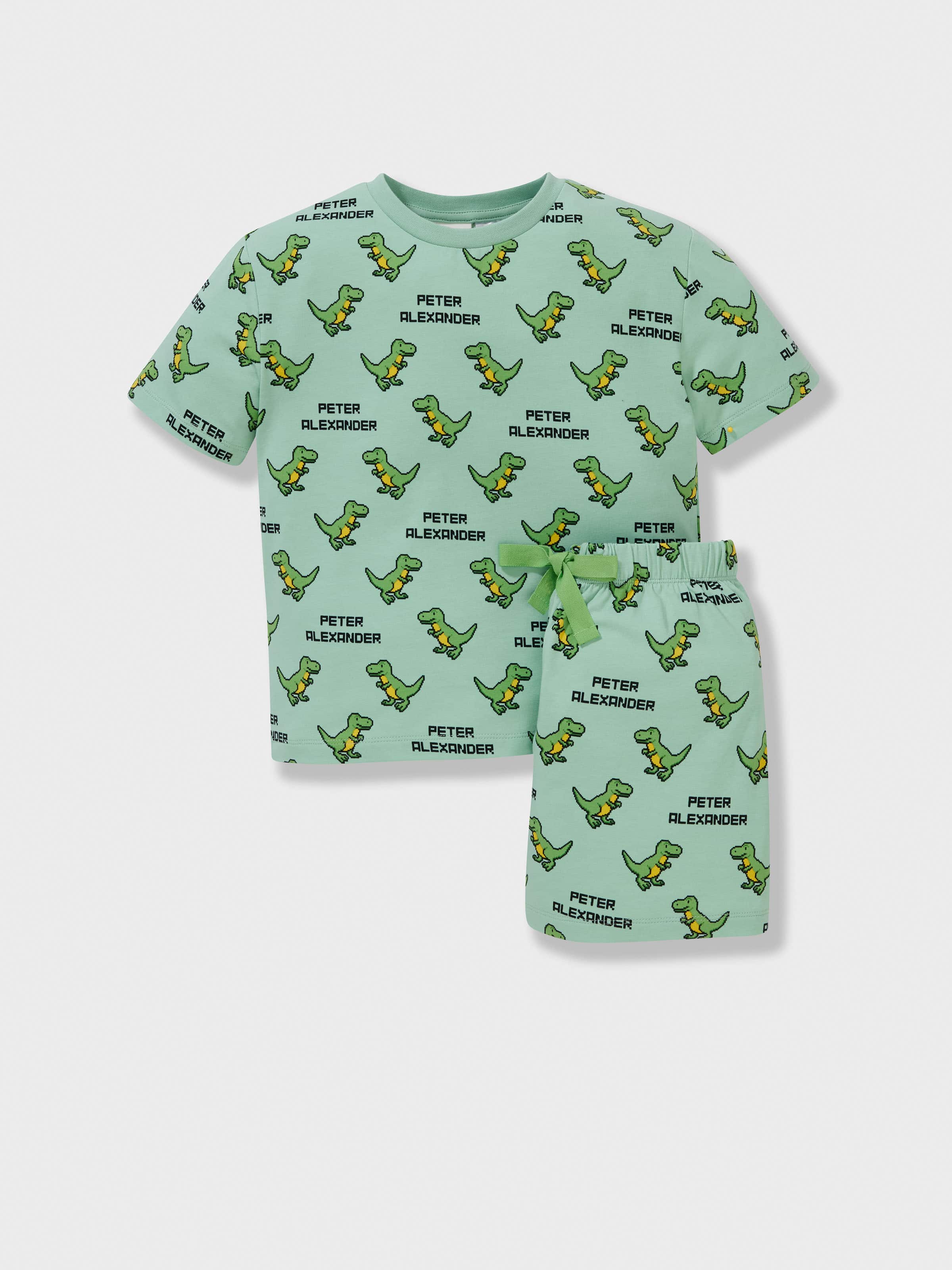 Jnr Boys Digital Dinos Short Pj Set