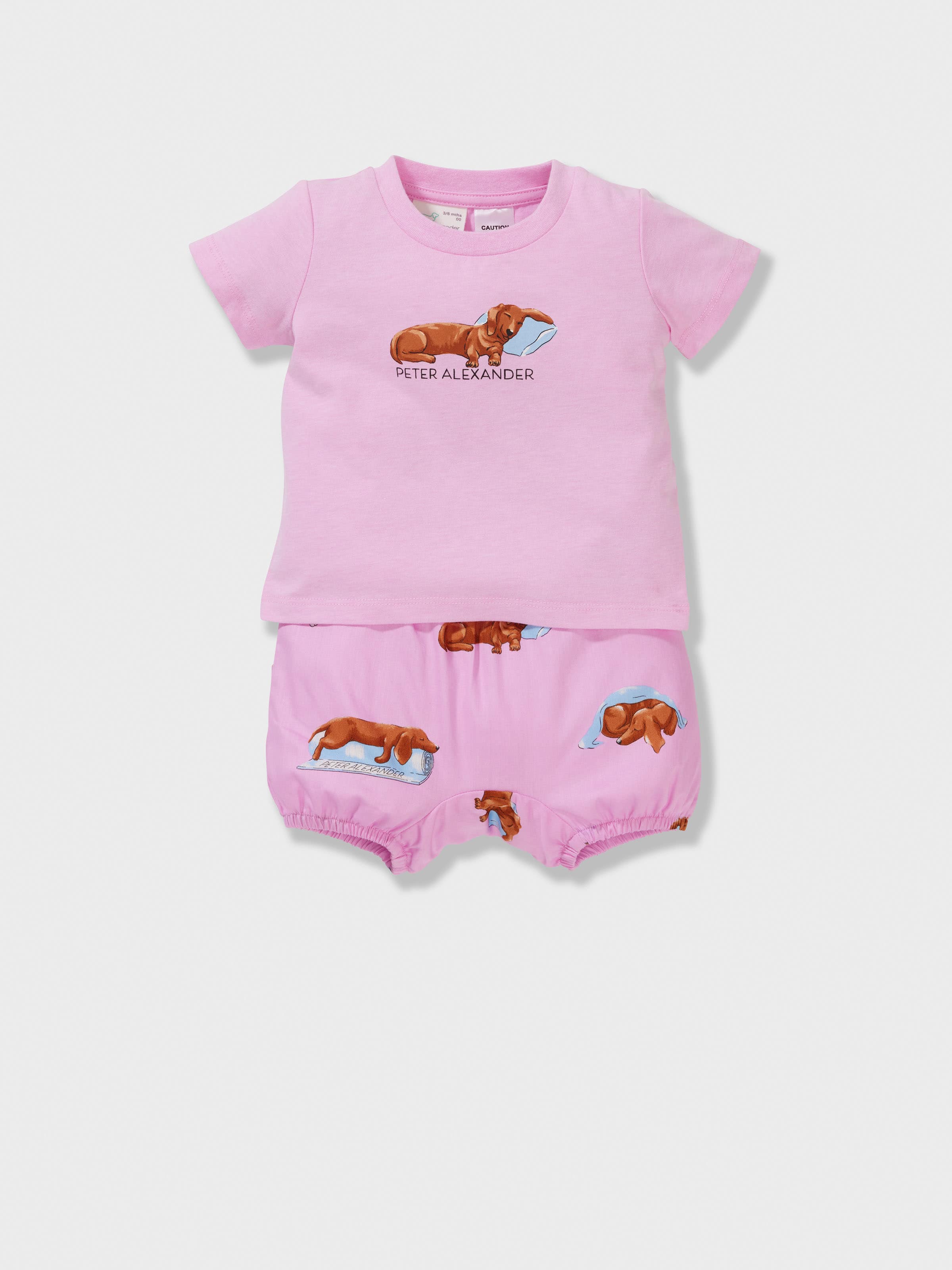 Baby Girl Sleeping Penny Short Pj Set
