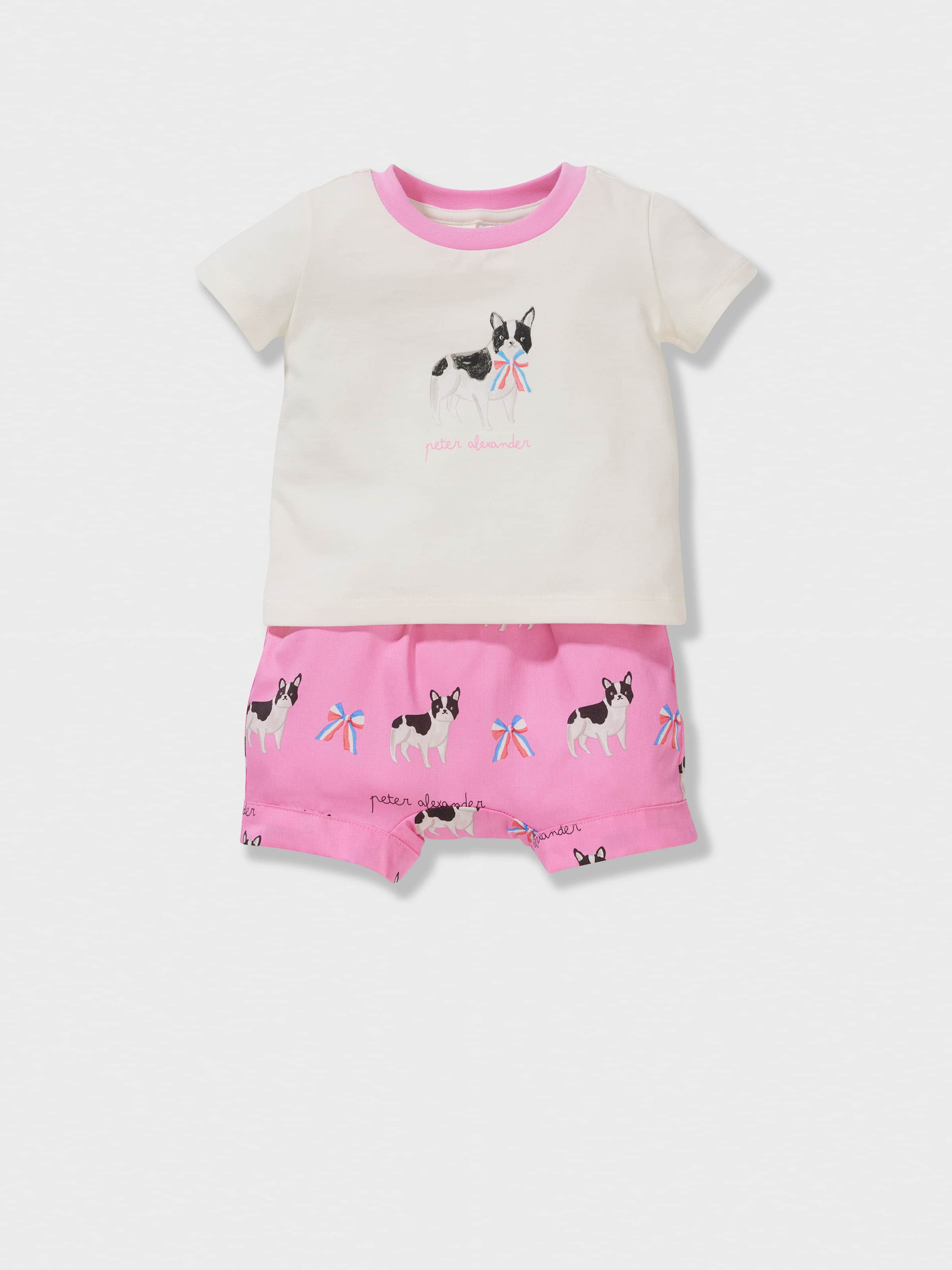 Baby Girl Frenchie 100% Cotton Short Pj Set