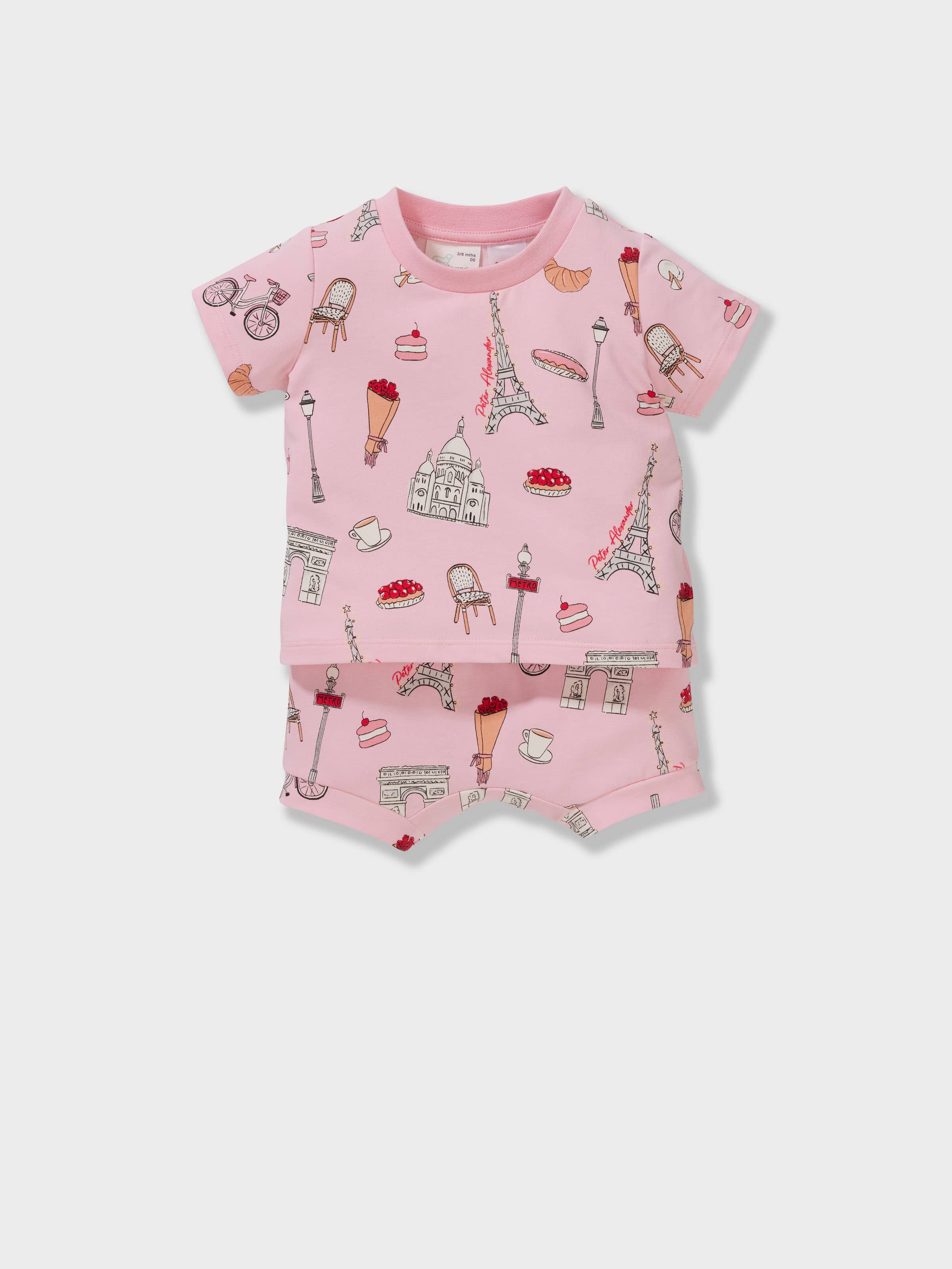 Baby Girl Paris Short Pj Set