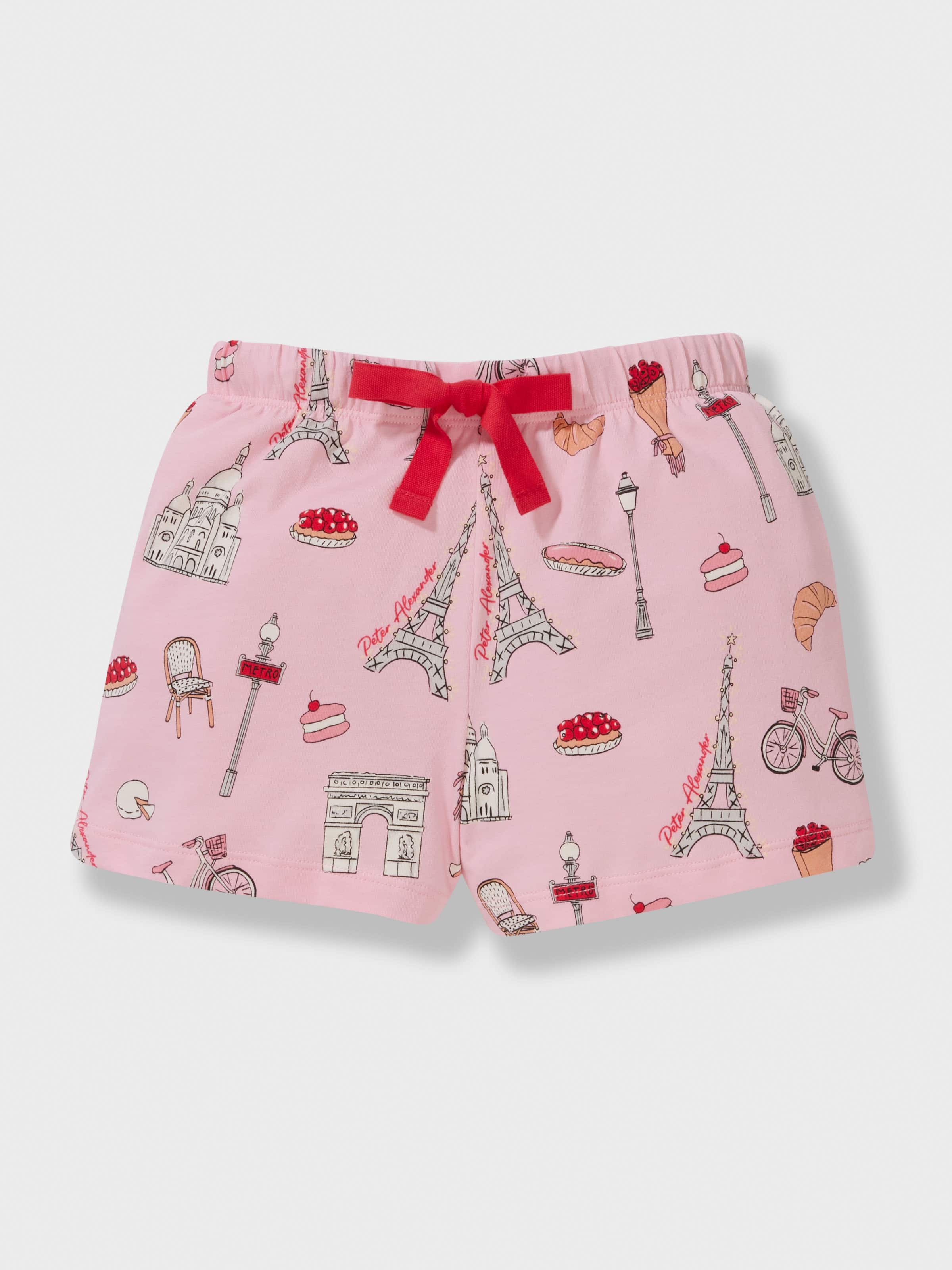 Jnr Girls Paris Classic Shortie Pj Set