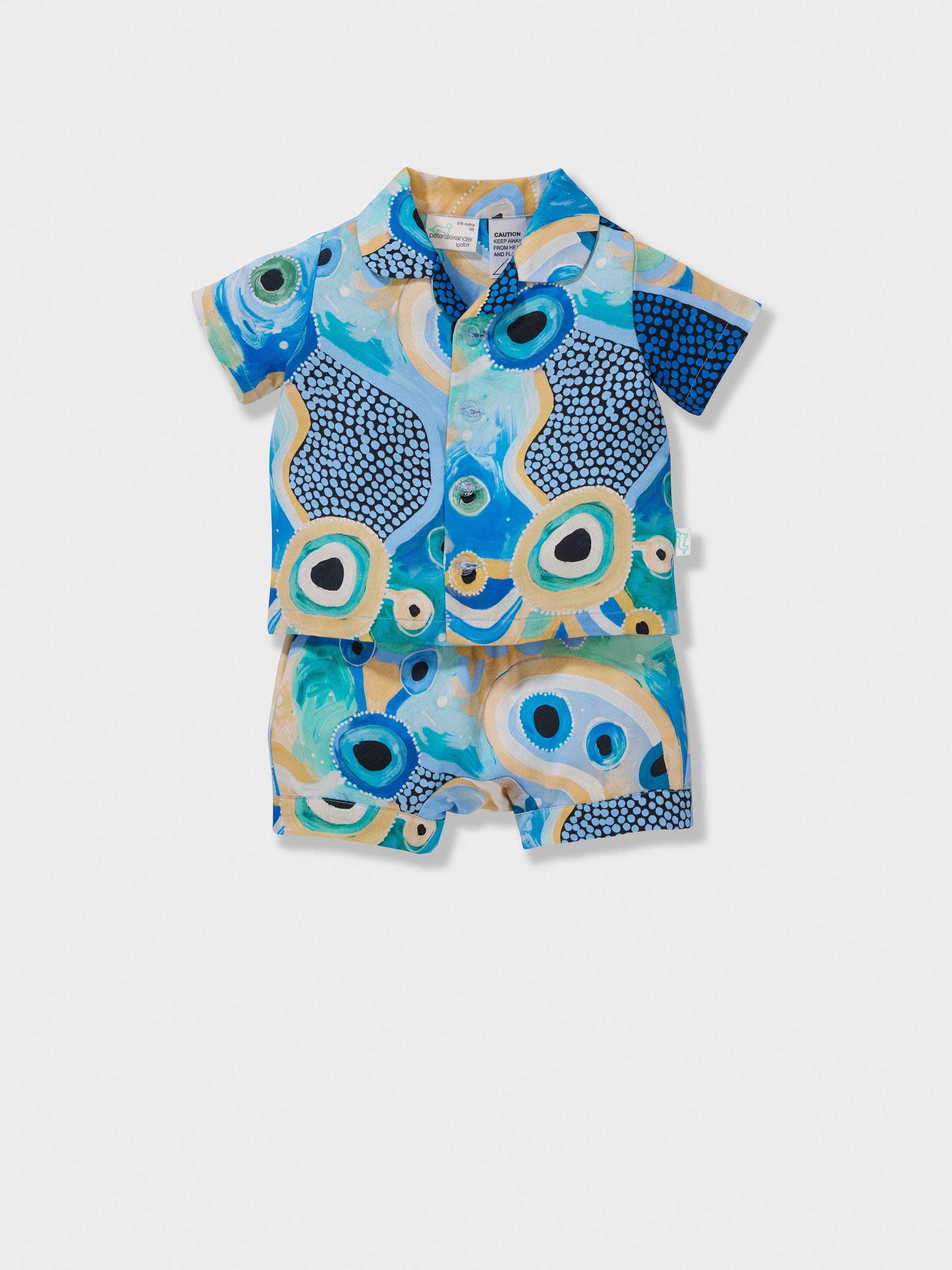 Baby Boy Mulganai Indigenous Short Classic Pj Set