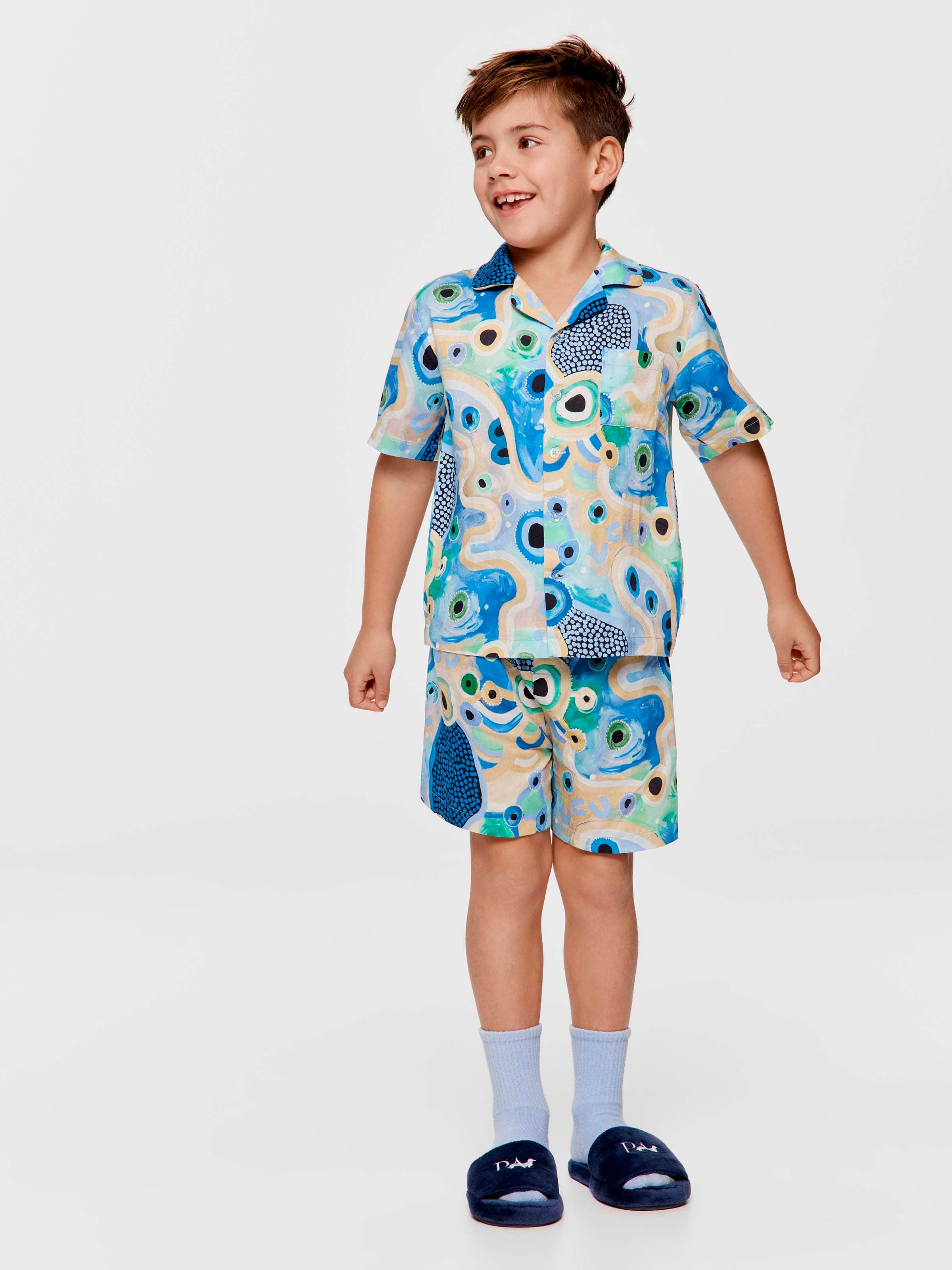 Boys Mulganai Indigenous Short Classic Pj Set