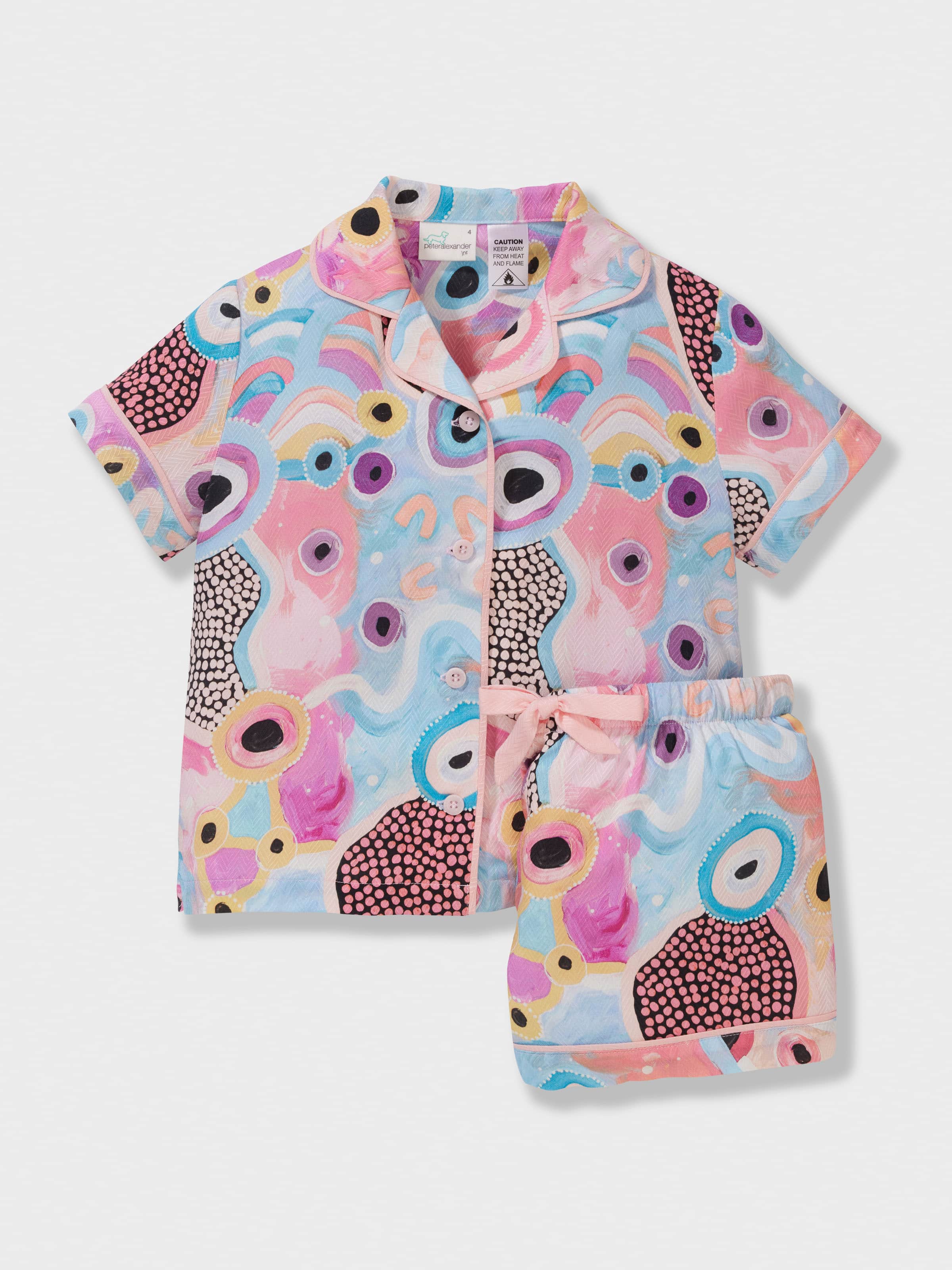Jnr Girls Mulganai Indigenous Short Classic Pj Set