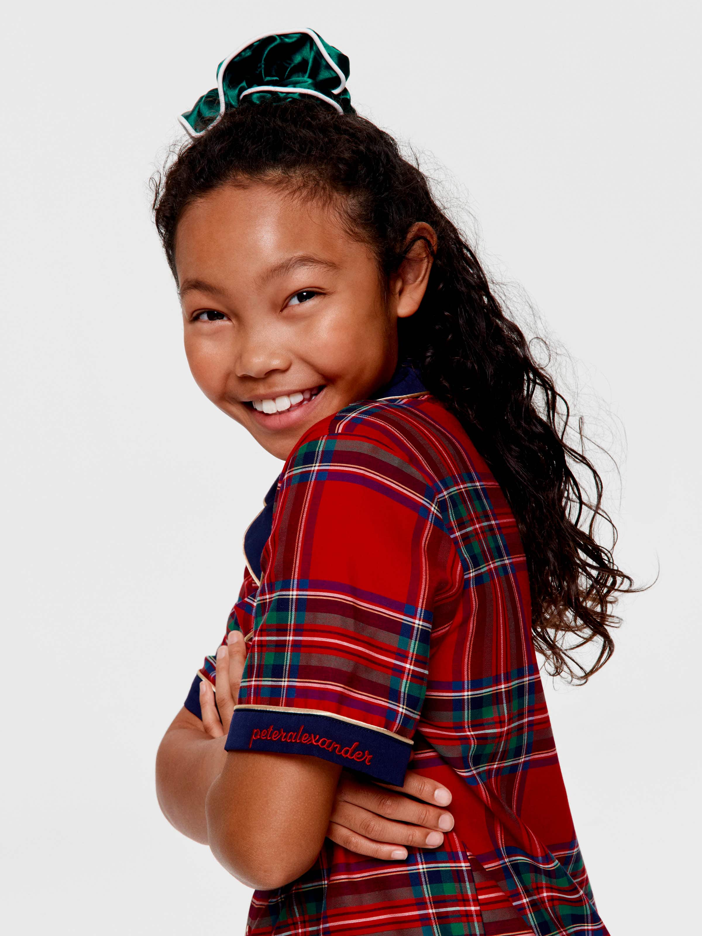 Kids Tartan 100% Cotton Shortie Pj Set