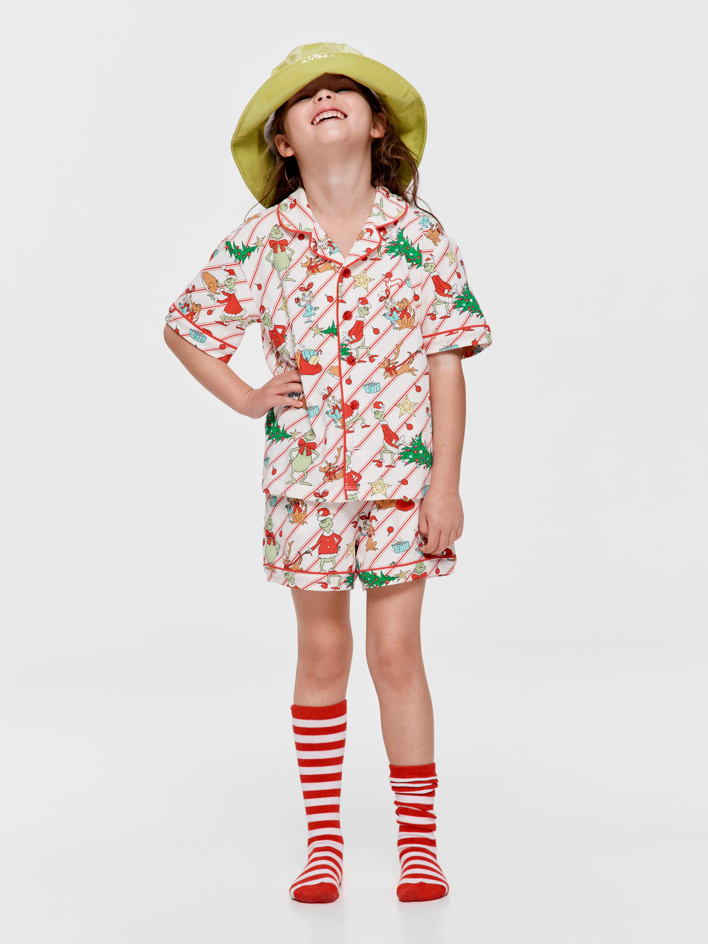 Jnr Kids The Grinch Boxed Shortie Pj Set