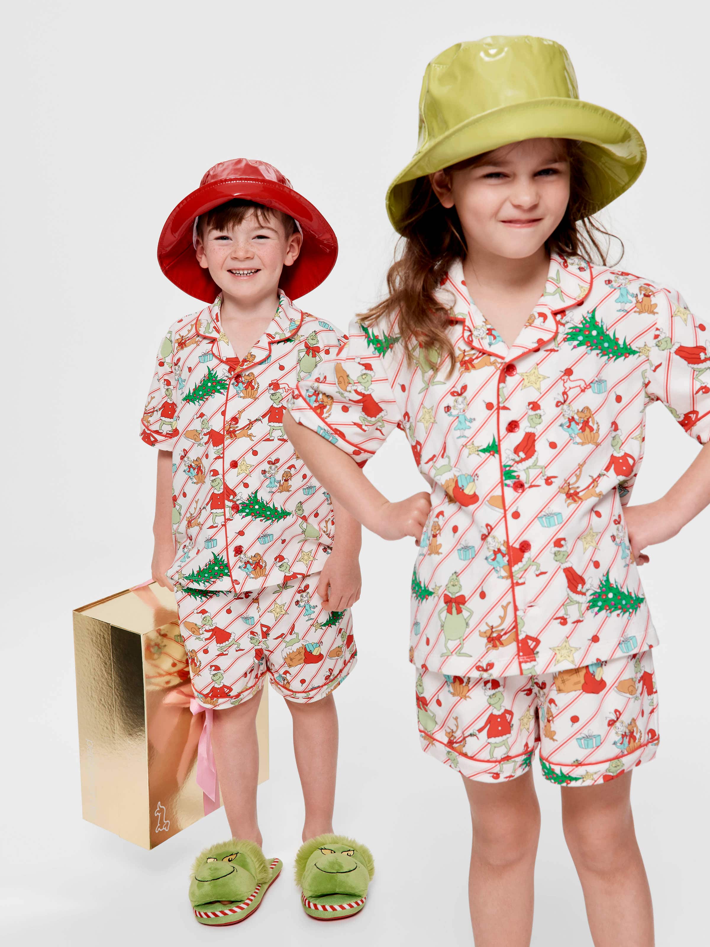 Jnr Kids The Grinch Boxed Shortie Pj Set