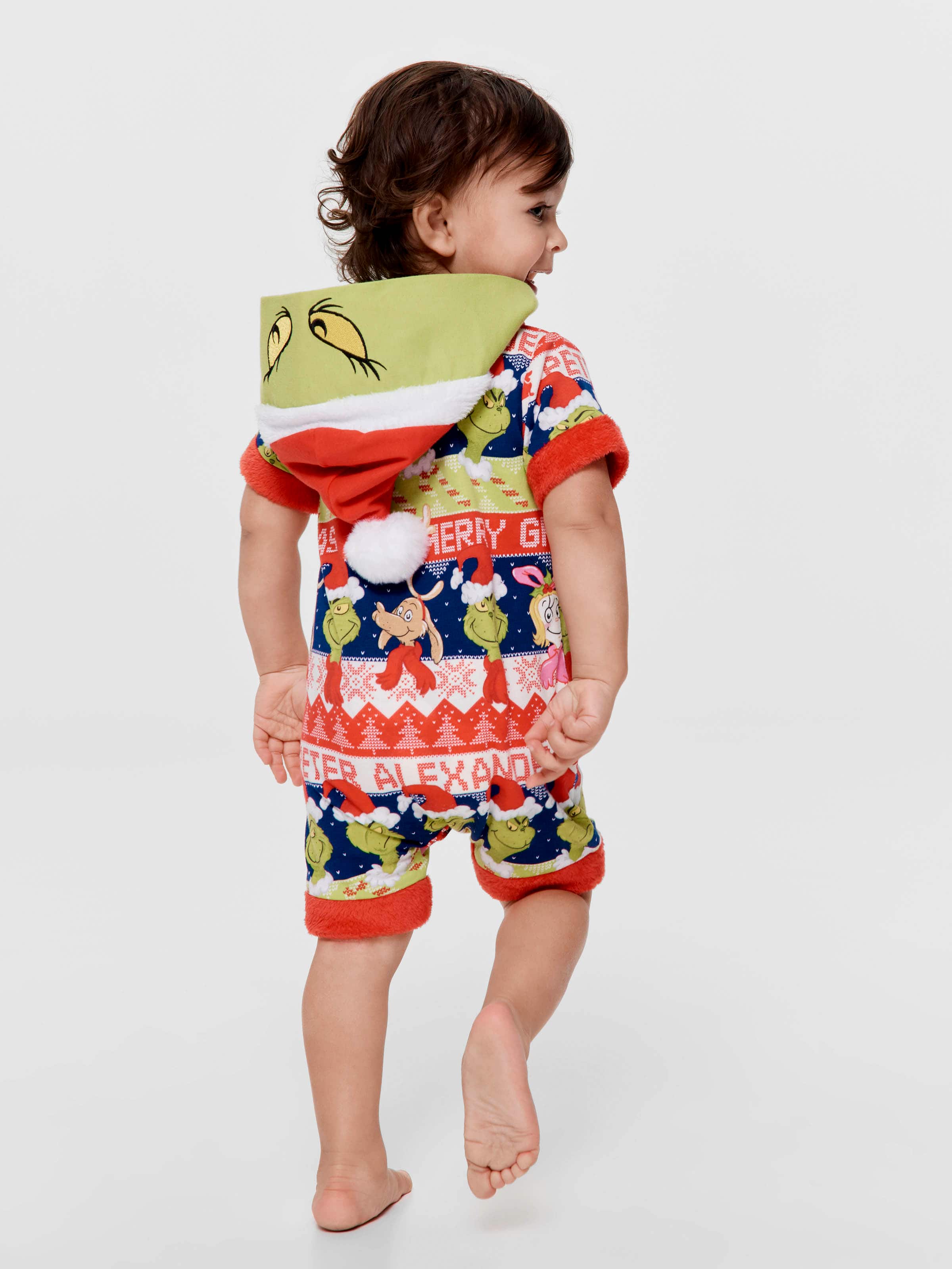 Baby The Grinch Fair Isle Onesie