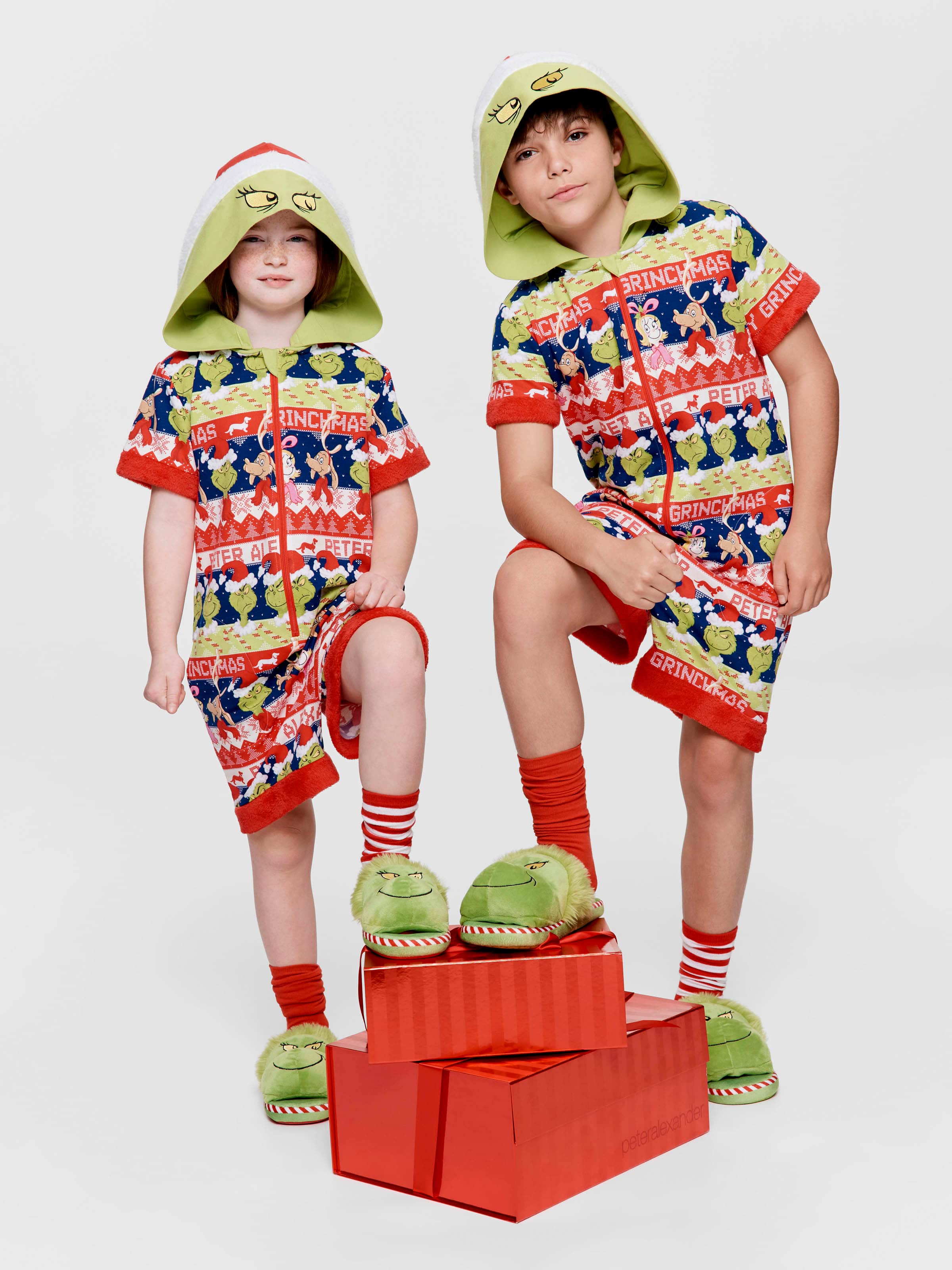 Kids The Grinch Fair Isle Onesie