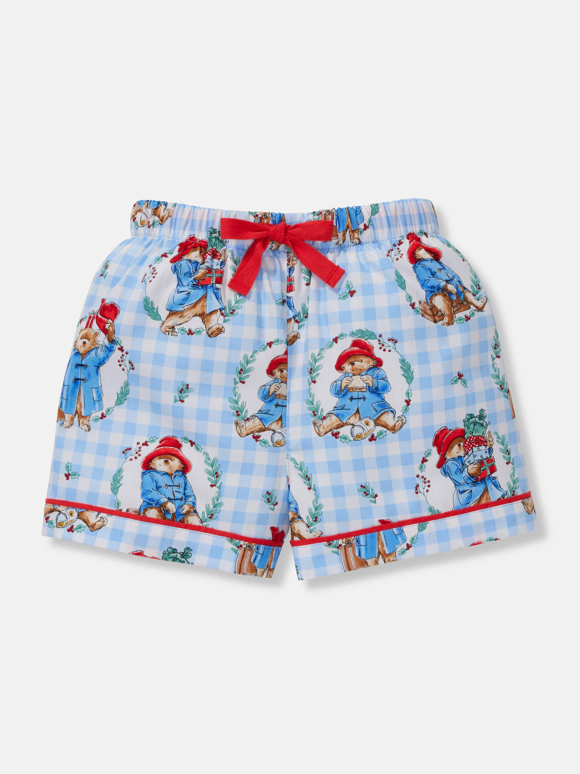 Kids Paddington Bear 100% Cotton Shortie Pj Set