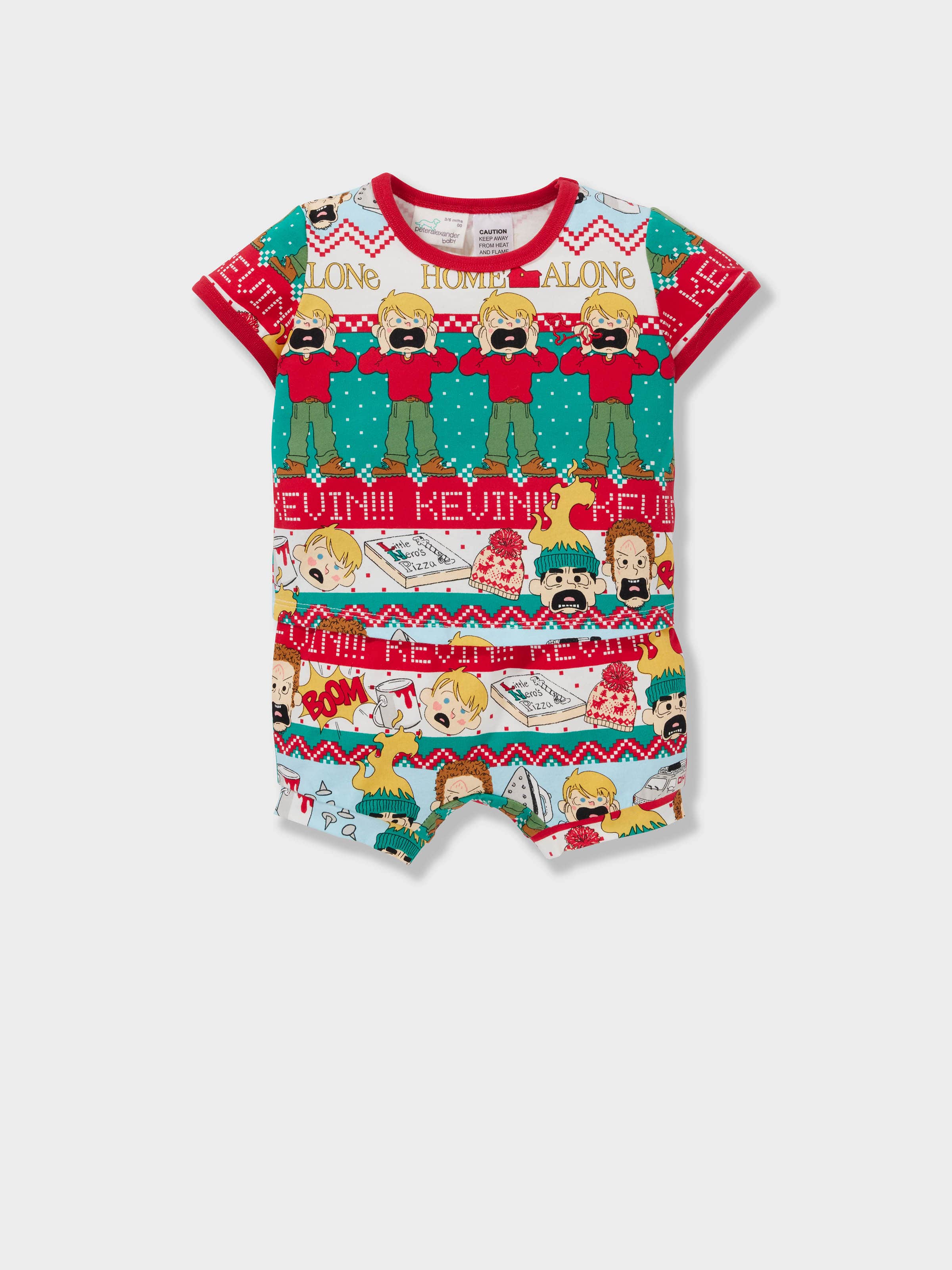 Baby Home Alone Plush Short Pj Set