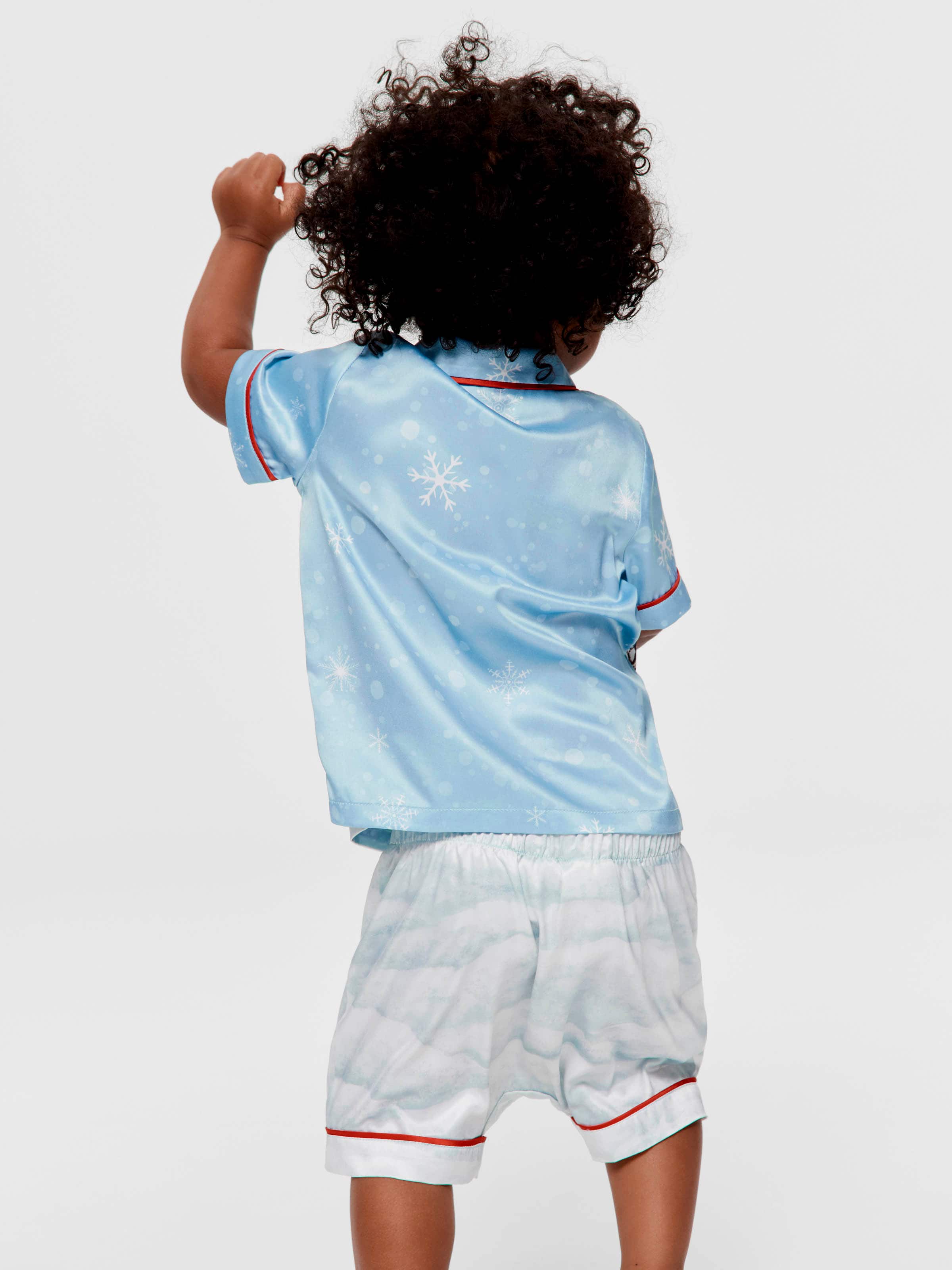 Baby White Christmas Chic Satin Boxed Shortie Pj Set