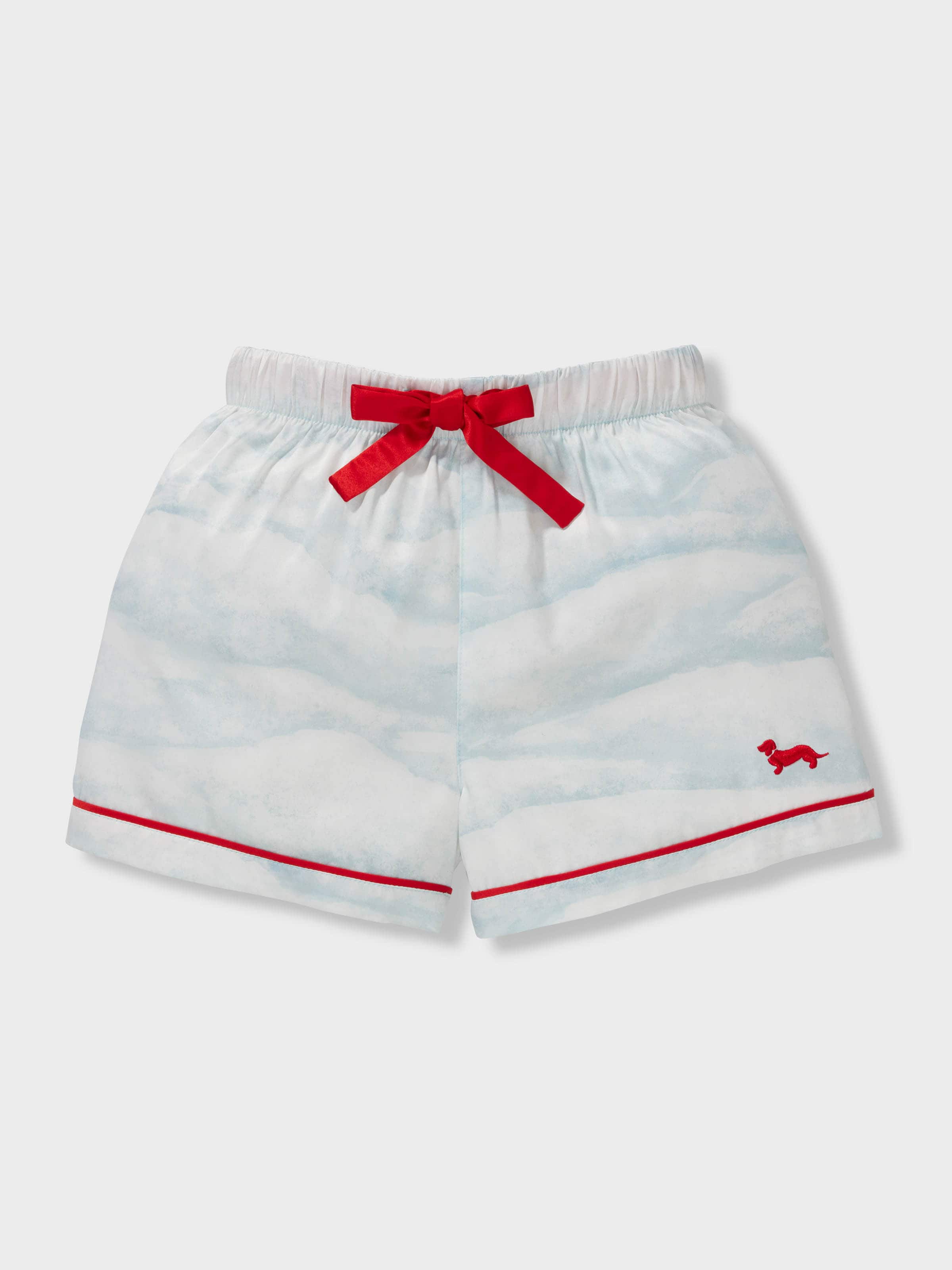 Jnr Kids White Christmas Chic Satin Boxed Shortie Pj Set