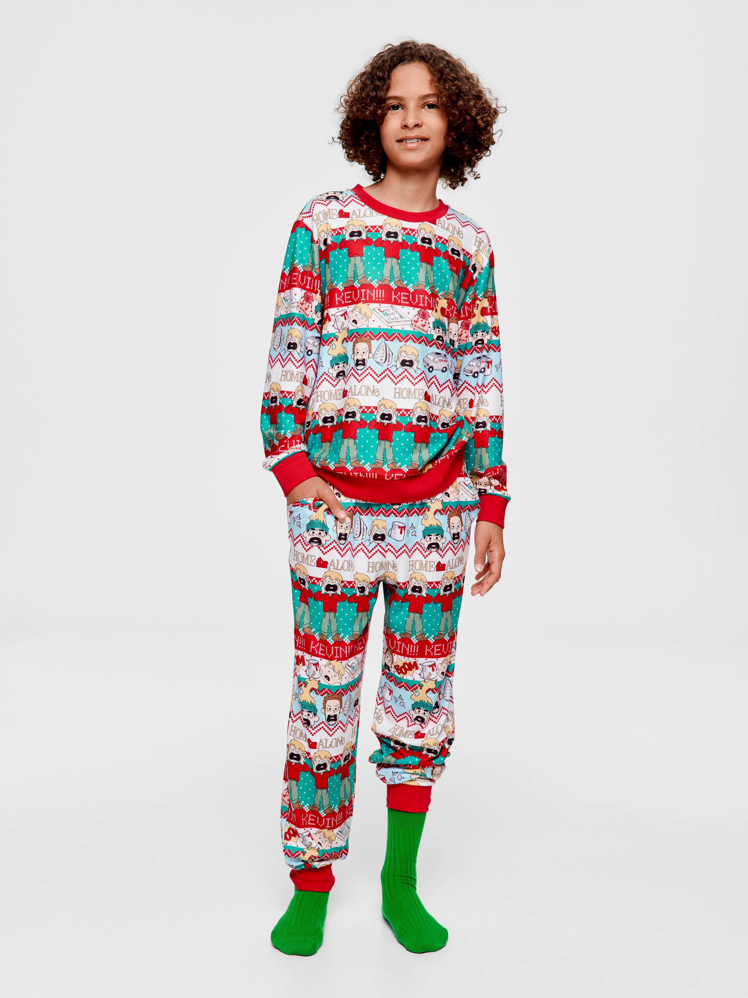 Kids Home Alone Plush Long Pj Set