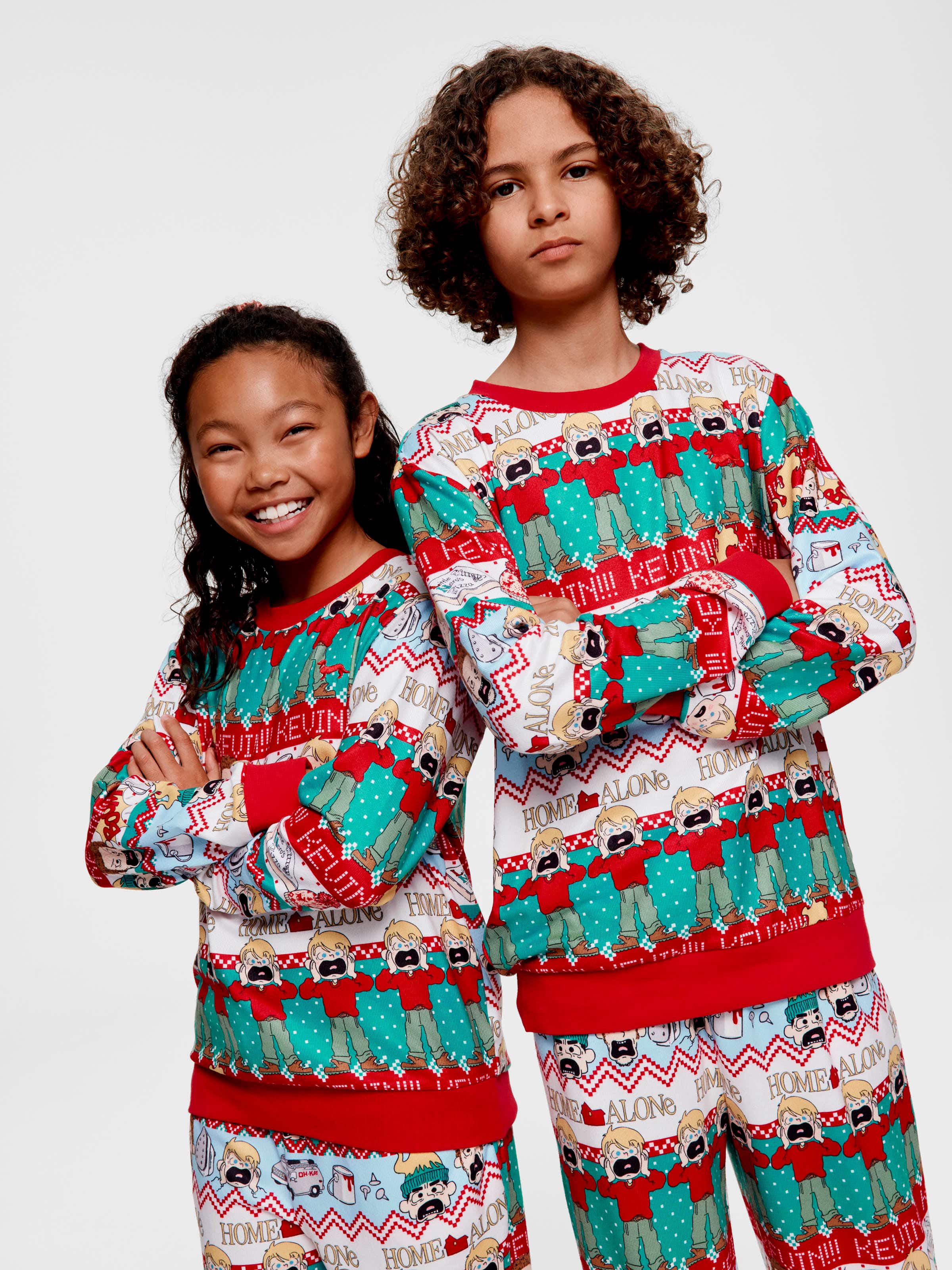 Kids Home Alone Plush Long Pj Set