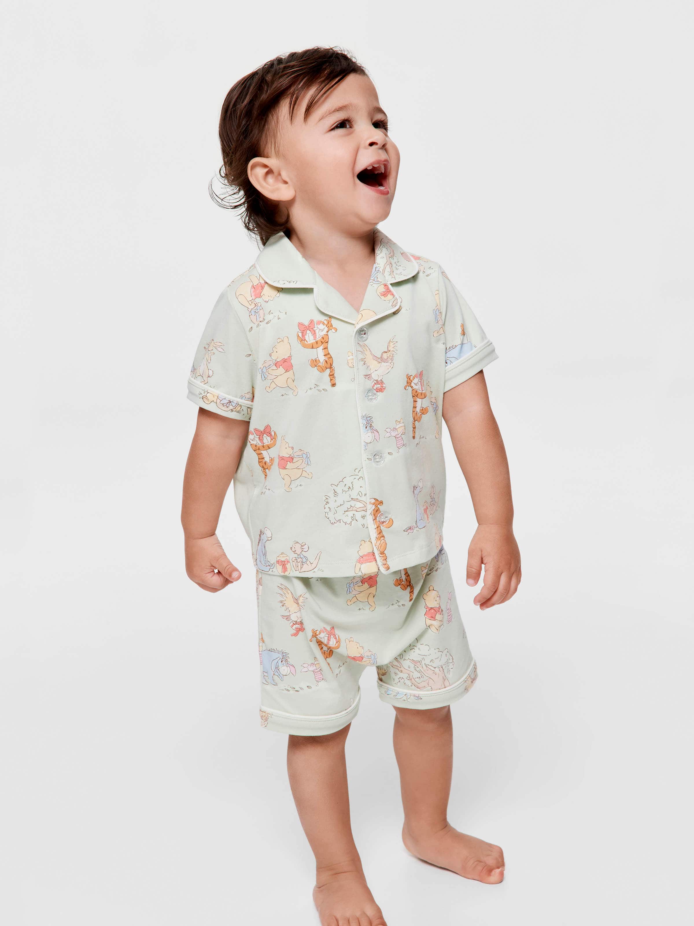 Baby Winnie The Pooh Shortie Pj Set