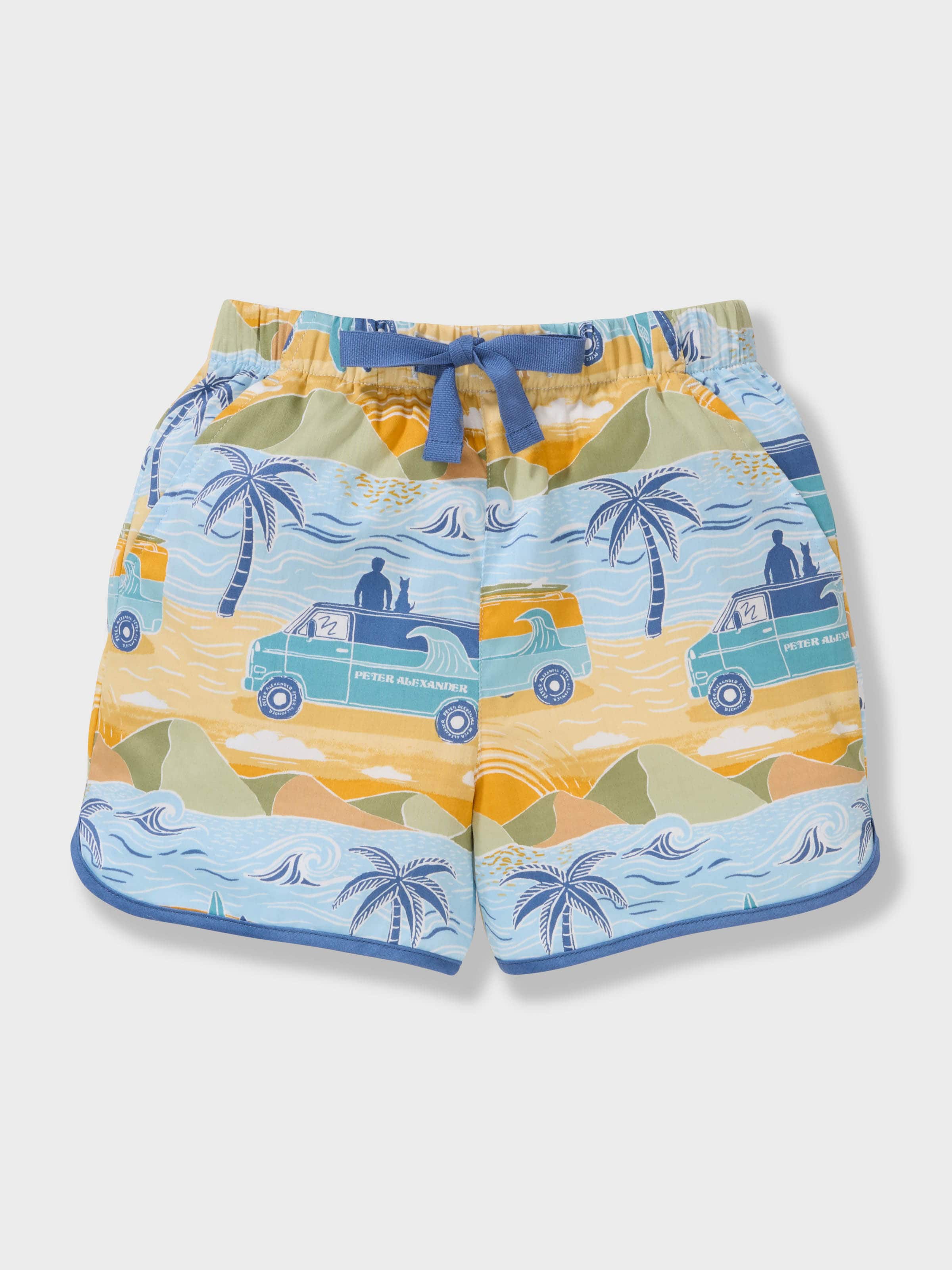 Jnr Boys Beach Van 100% Cotton Short Pj Set