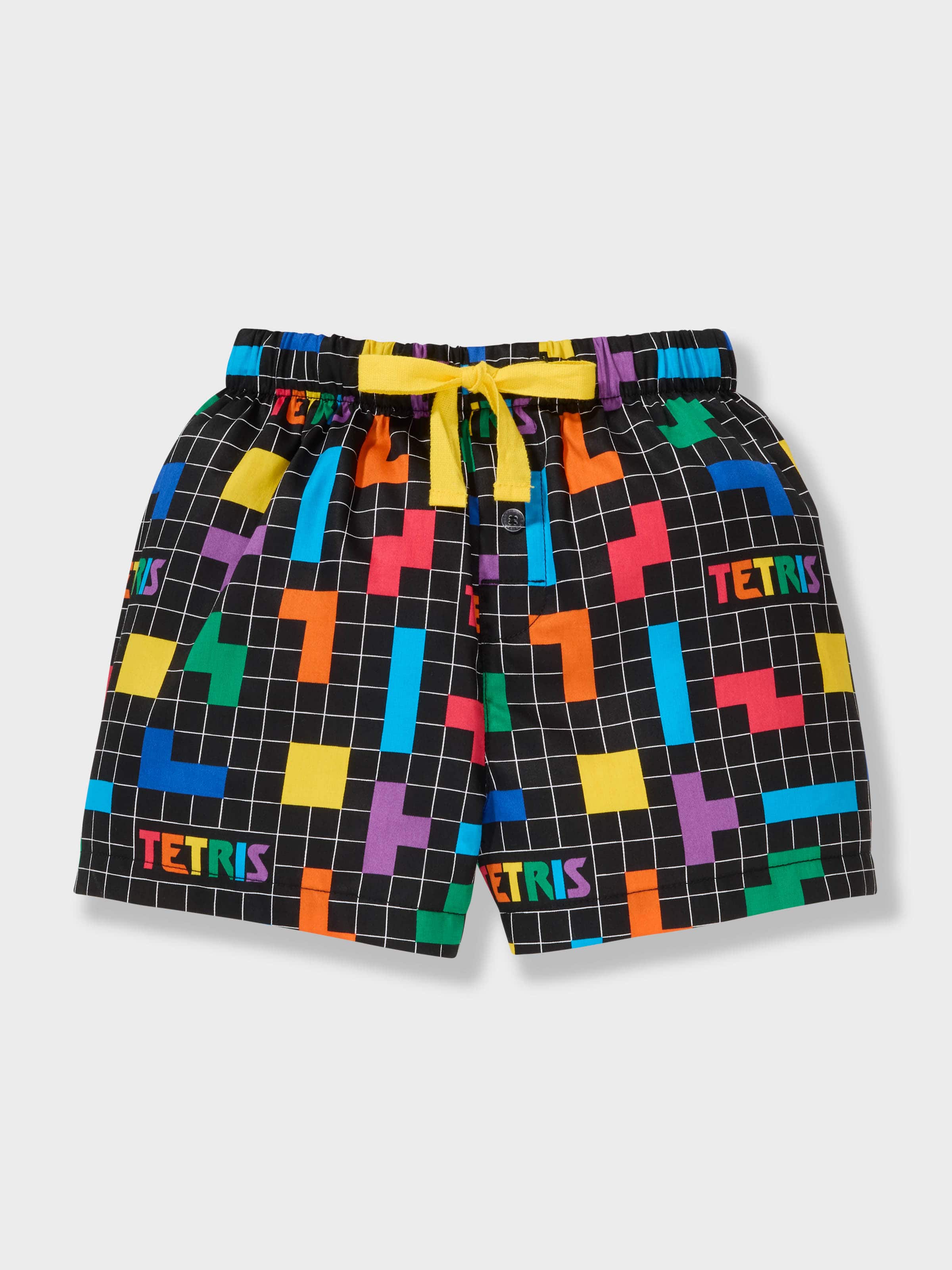 Jnr Boys Tetris 100% Cotton Short Pj Set