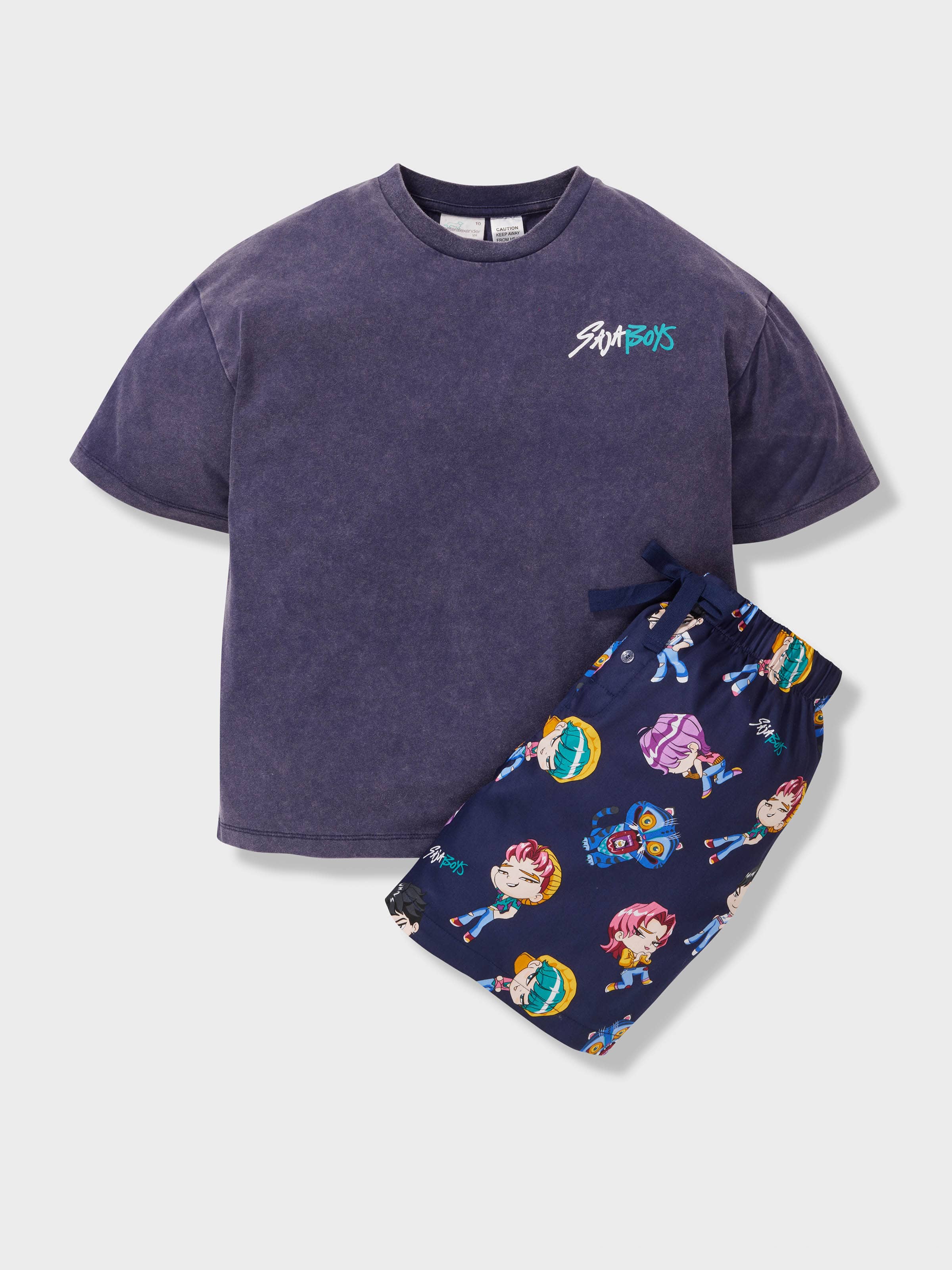 Boys Saja Boys 100% Cotton Short Pj Set