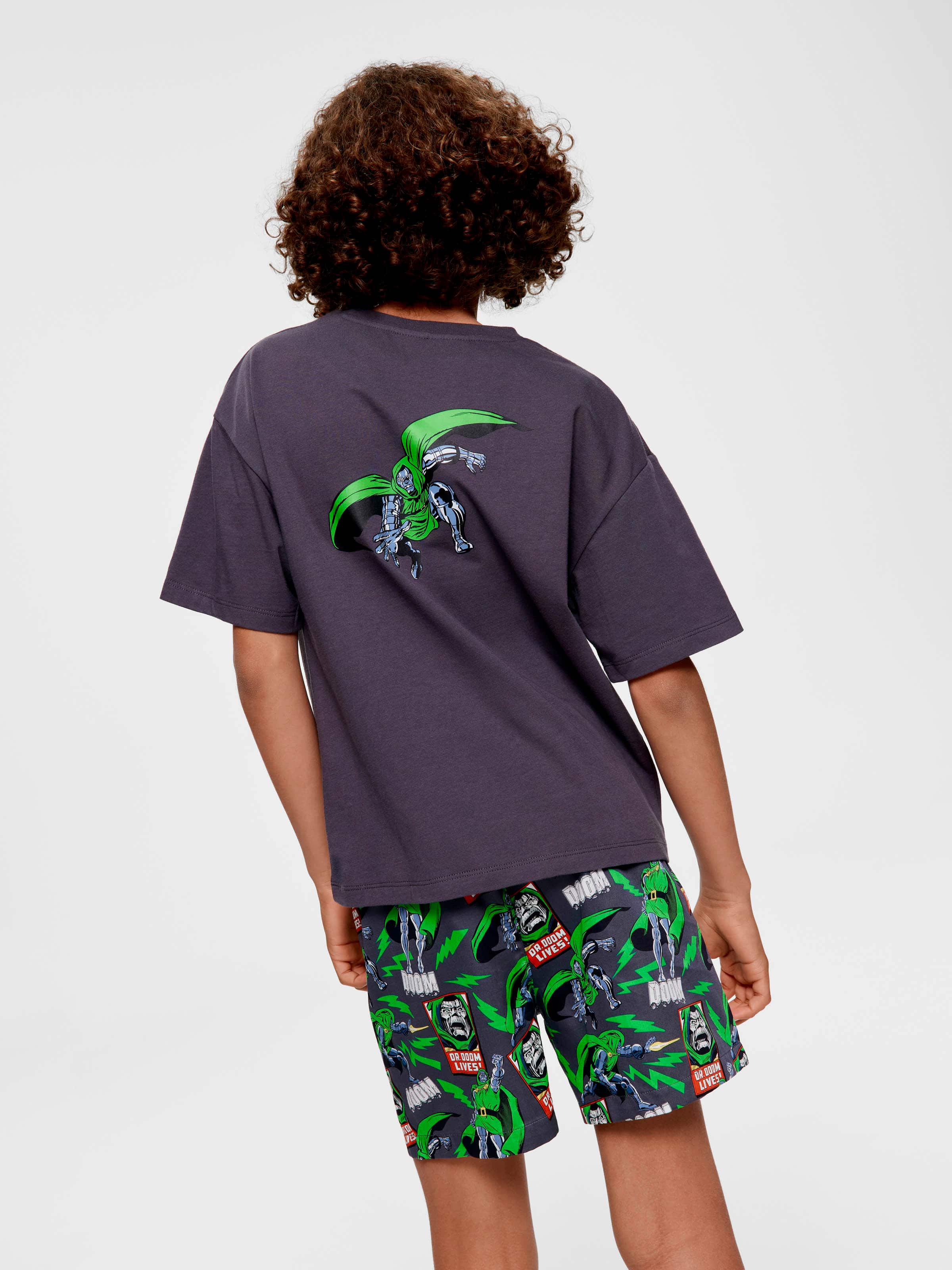 Boys Marvel Dr Doom 100% Cotton Short Pj Set
