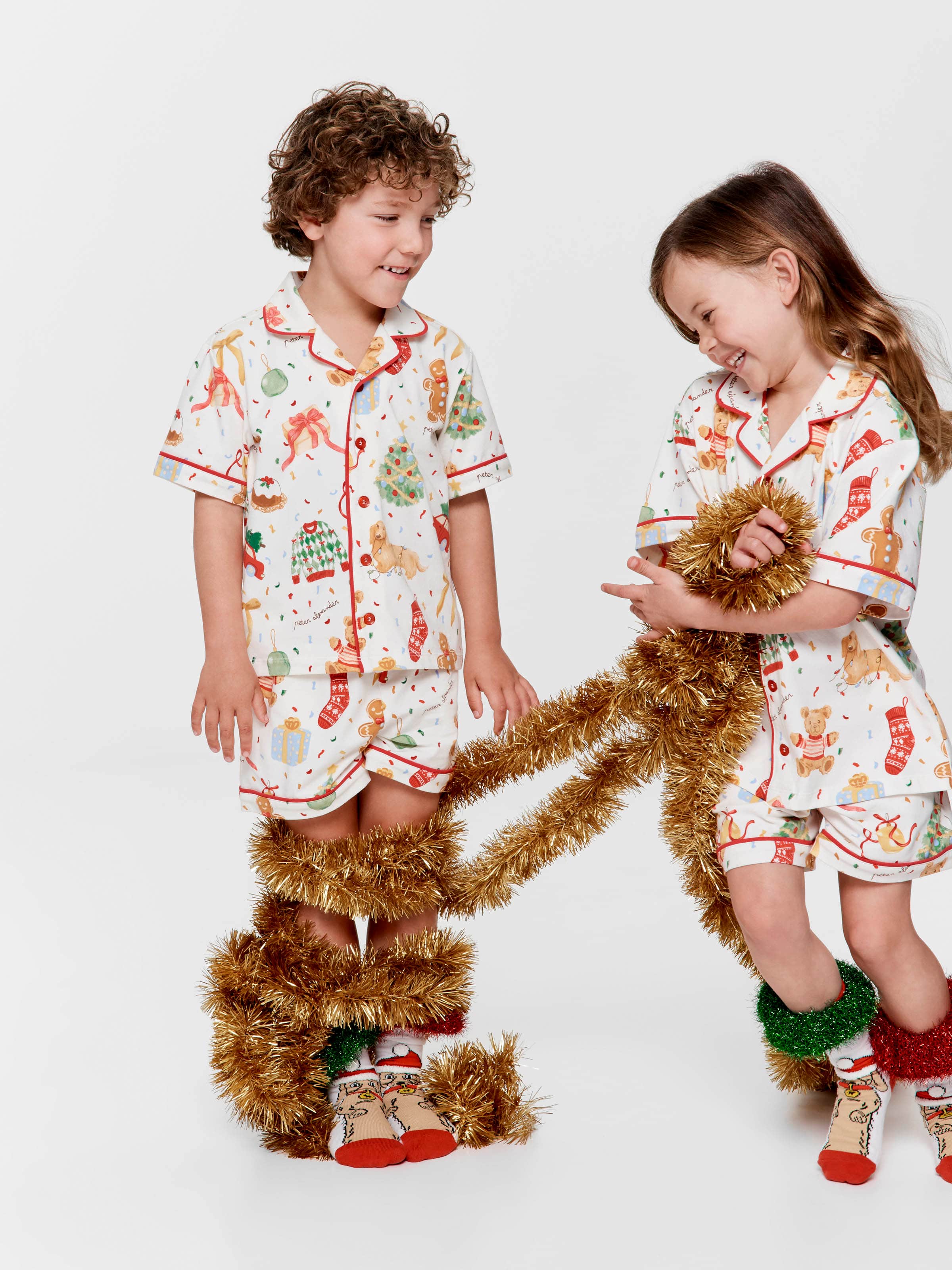 Jnr Kids Christmas Icons Shortie Pj Set