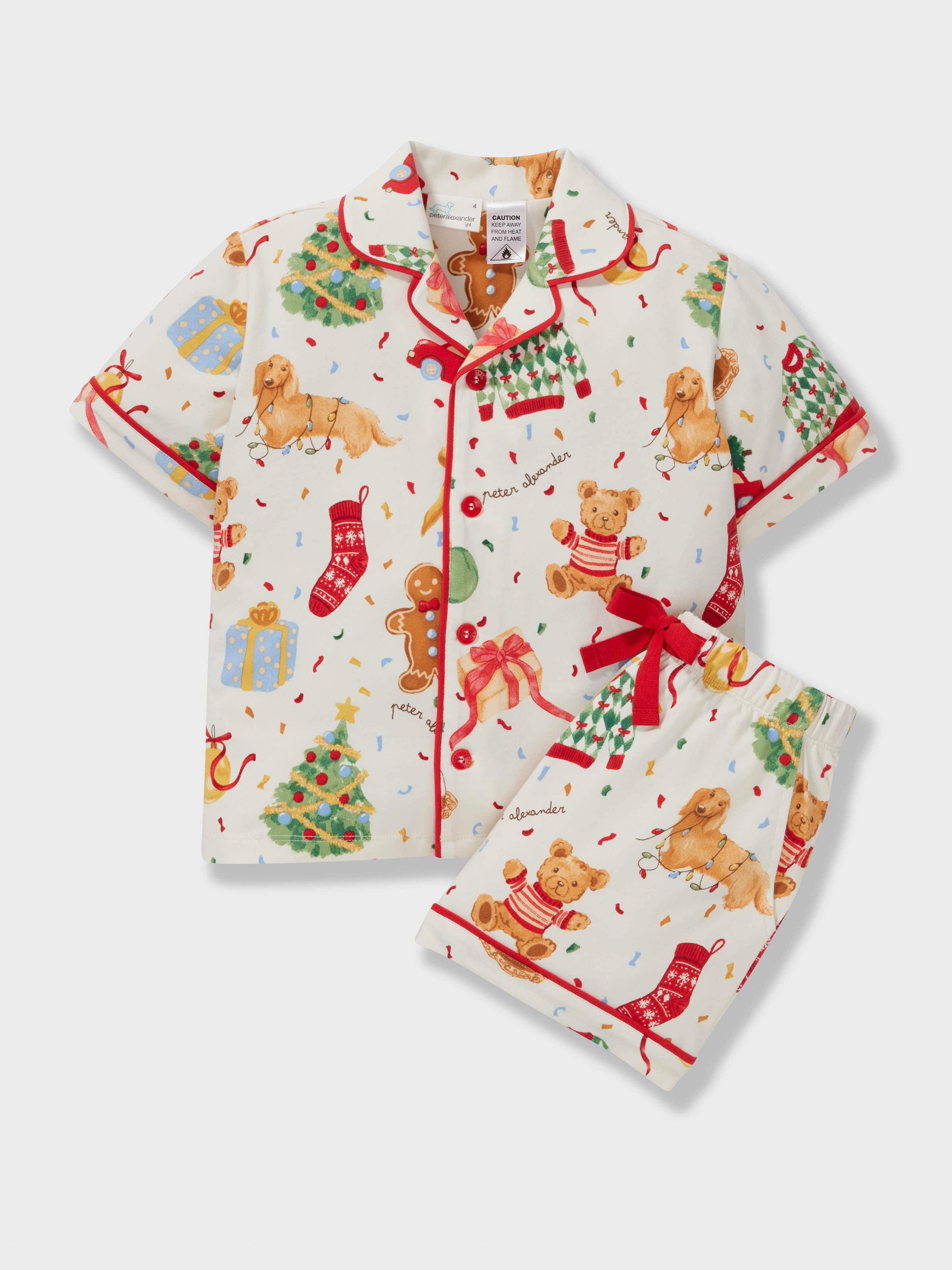 Kids Christmas Icons Shortie Pj Set