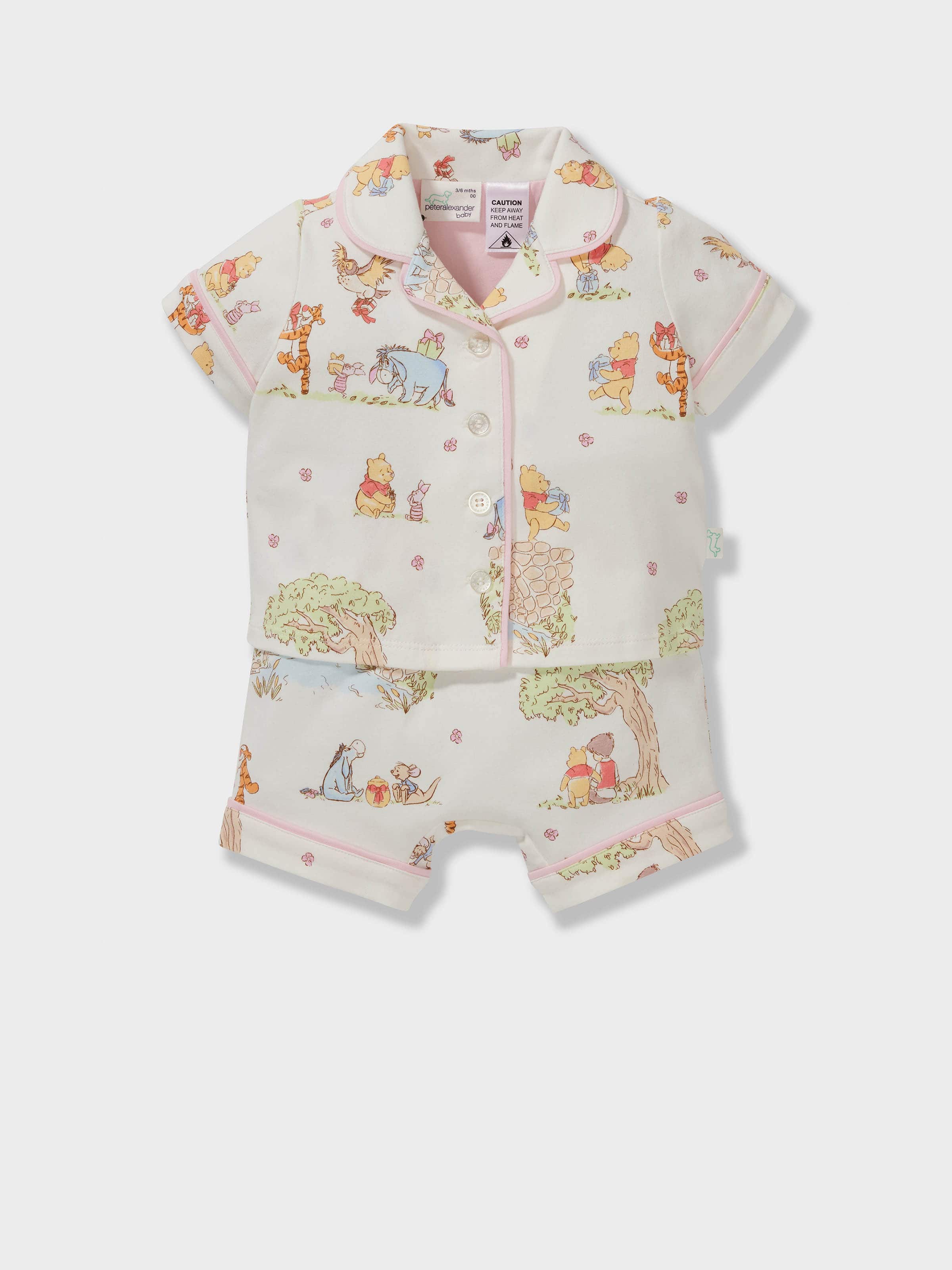 Baby Winnie The Pooh Plush Shortie Pj Set
