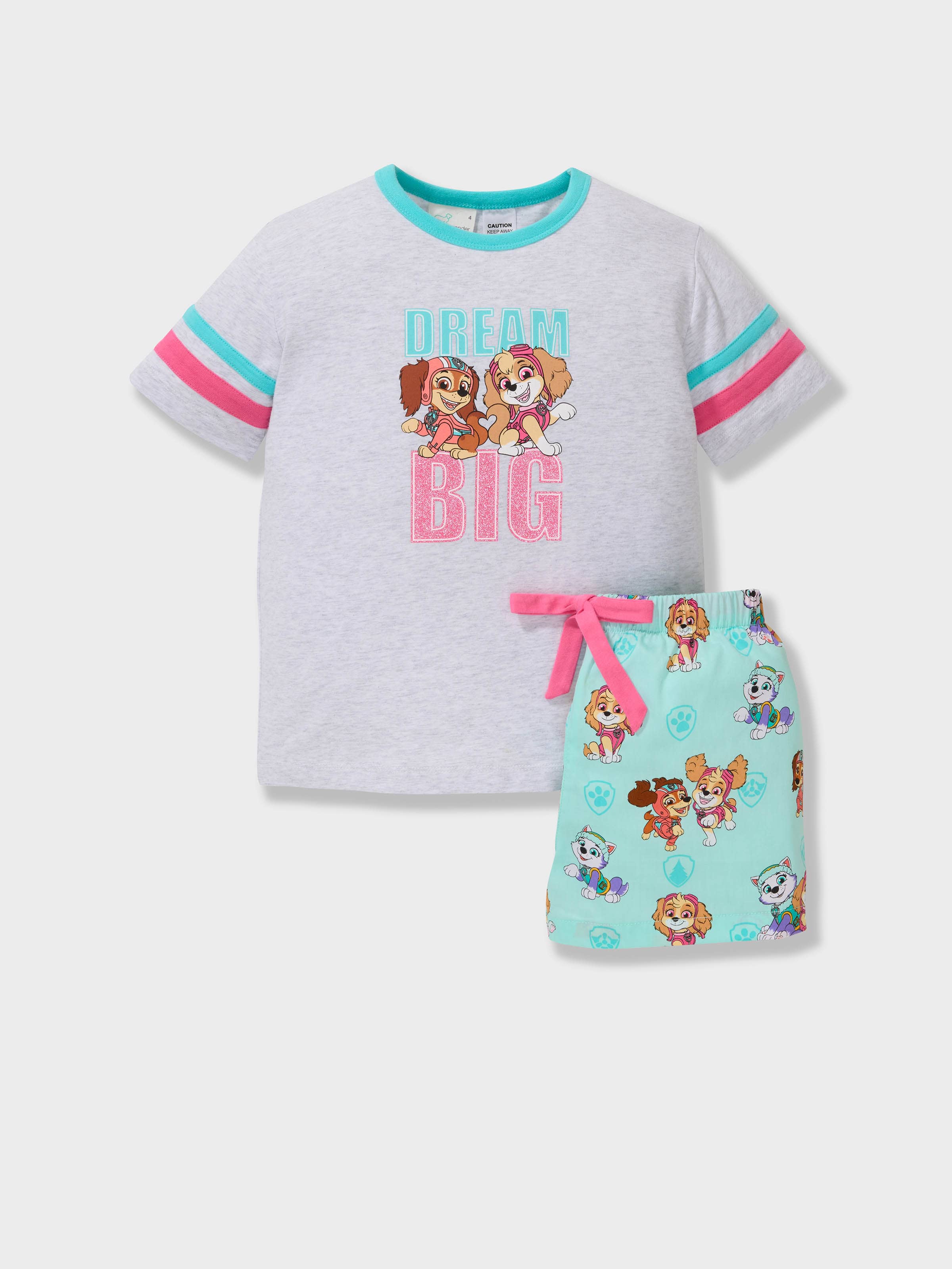 Jnr Girls Paw Patrol Short Pj Set