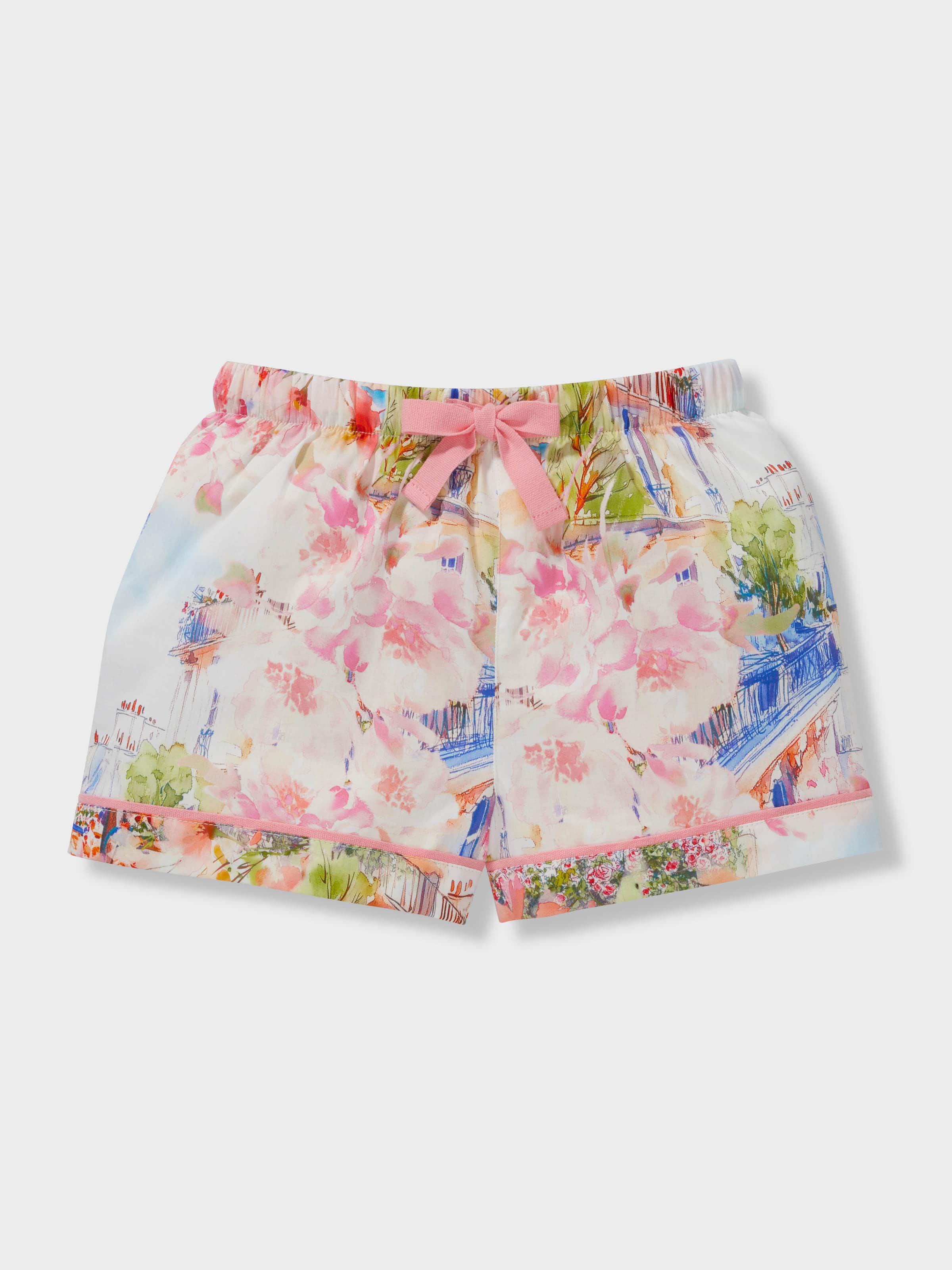 Jnr Girls Paris 100% Cotton Shortie Pj Set