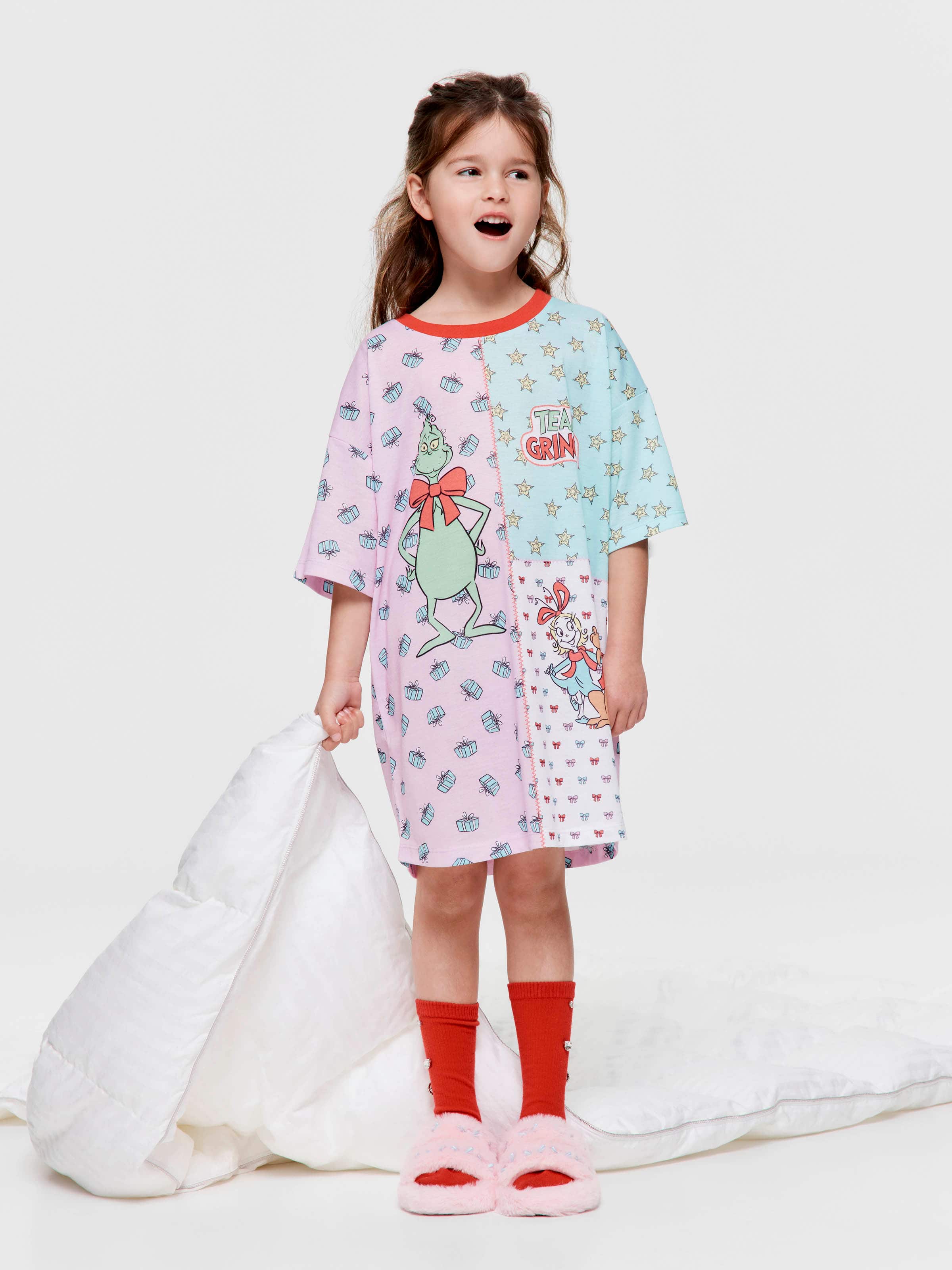 Jnr Girls The Grinch Sleep Tee