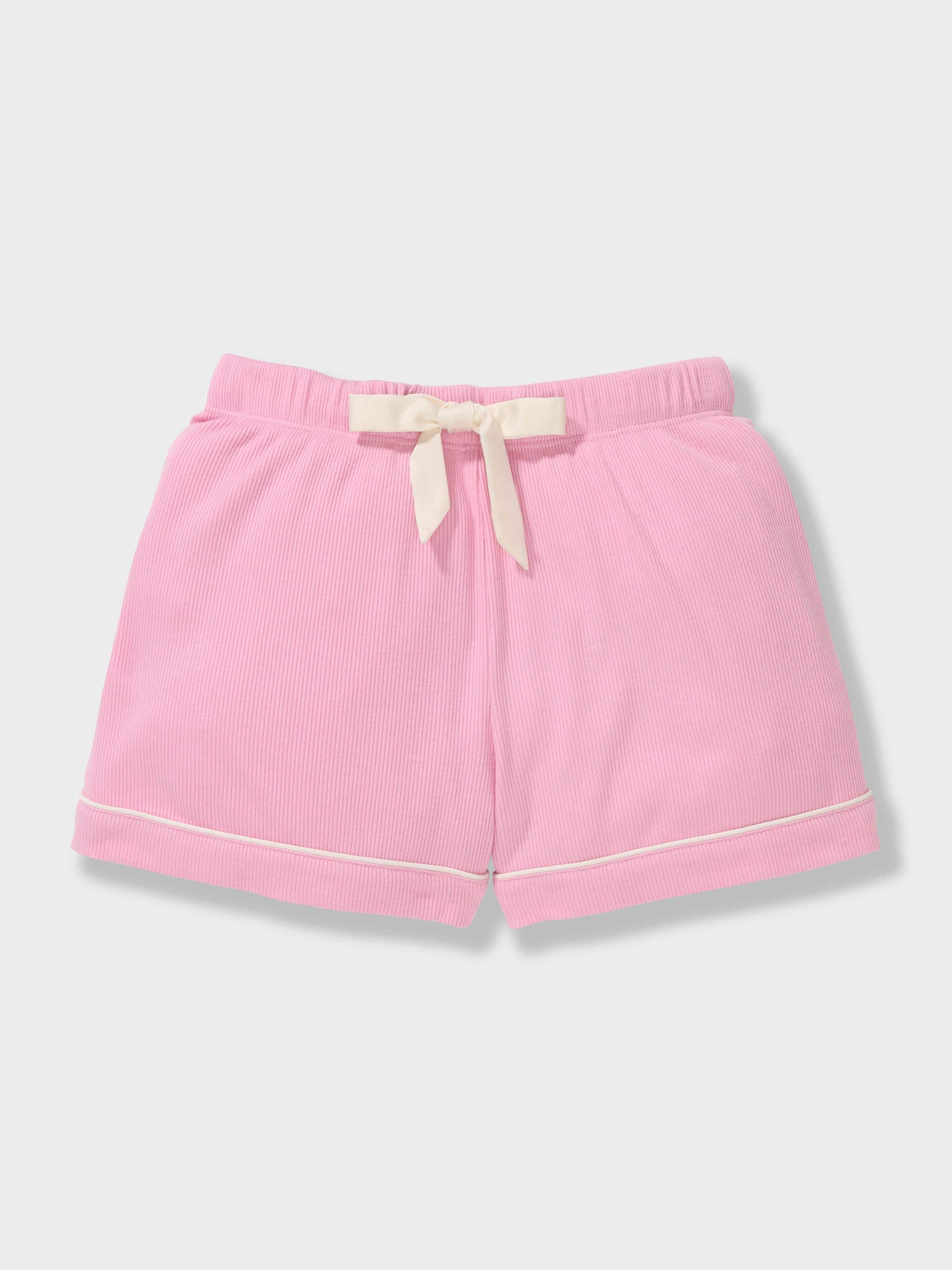 Jnr Girls Bamboo Rib Shortie Pj Set