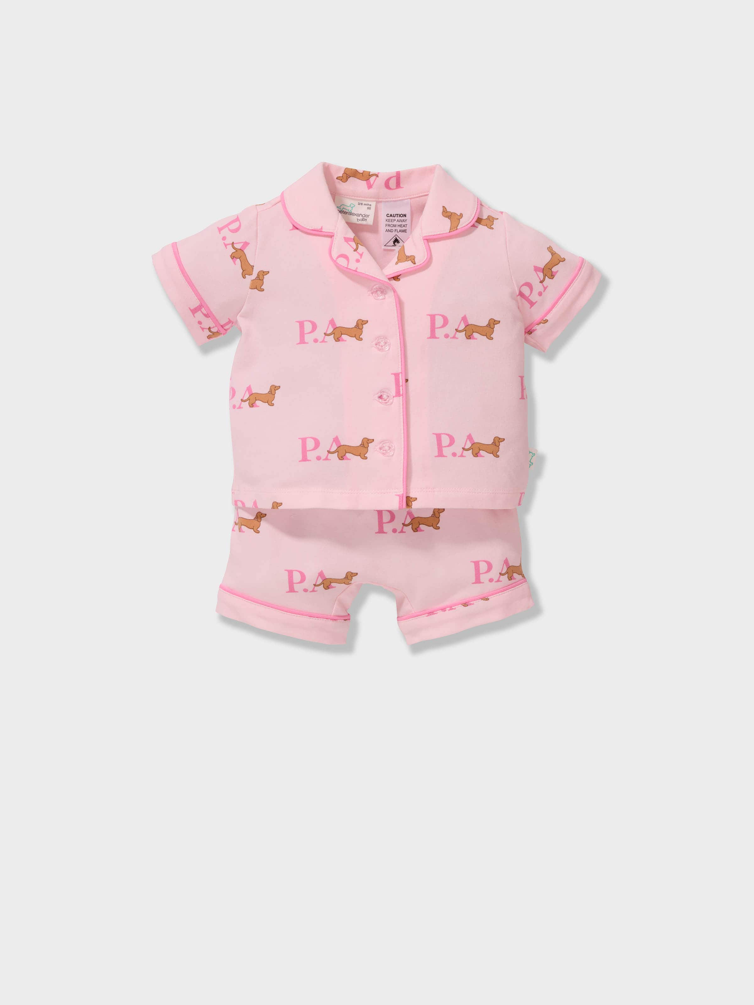 Baby Girls Penny Logo Classic Shortie Pj Set