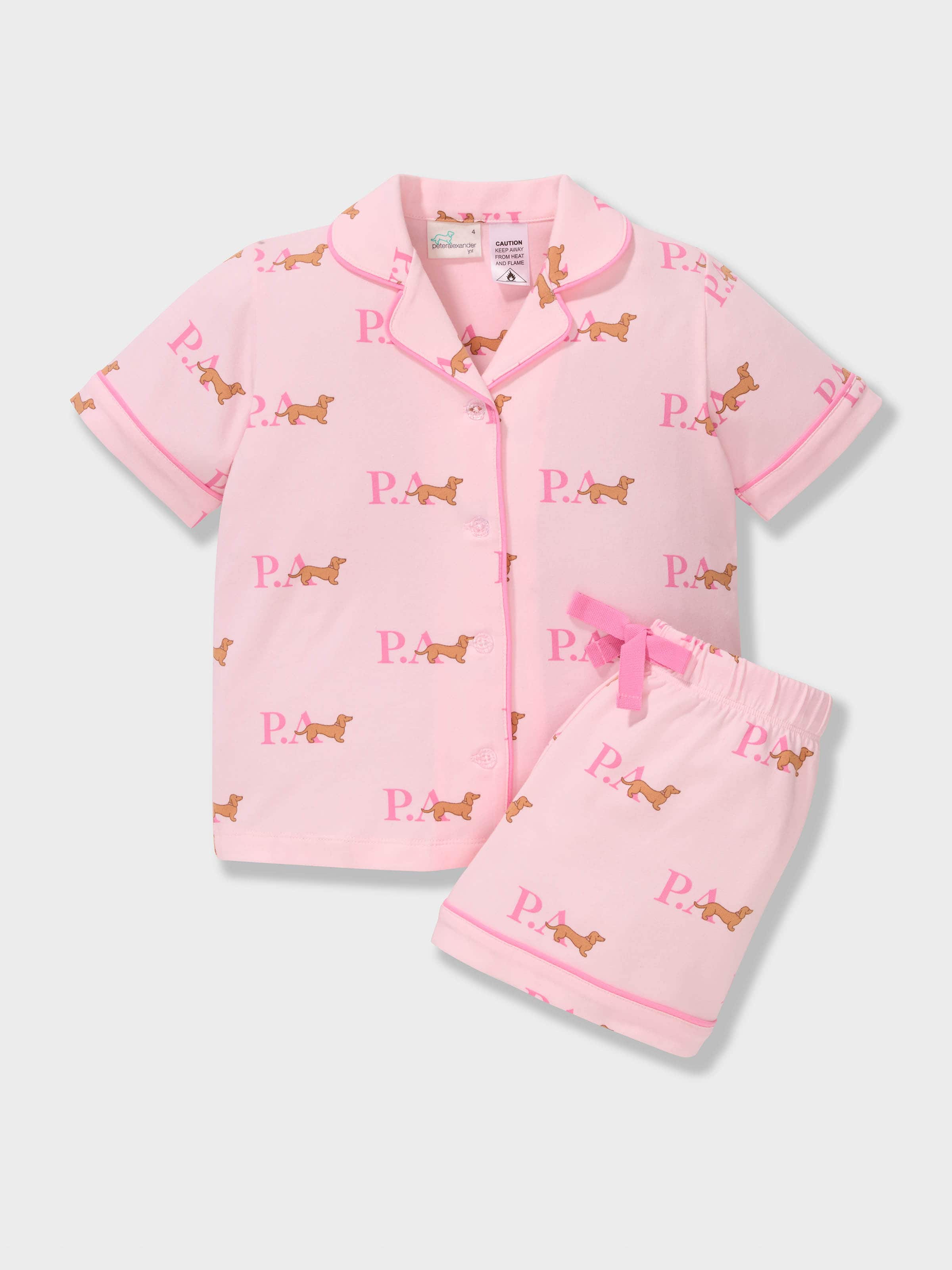 Girls Penny Logo Classic Shortie Pj Set