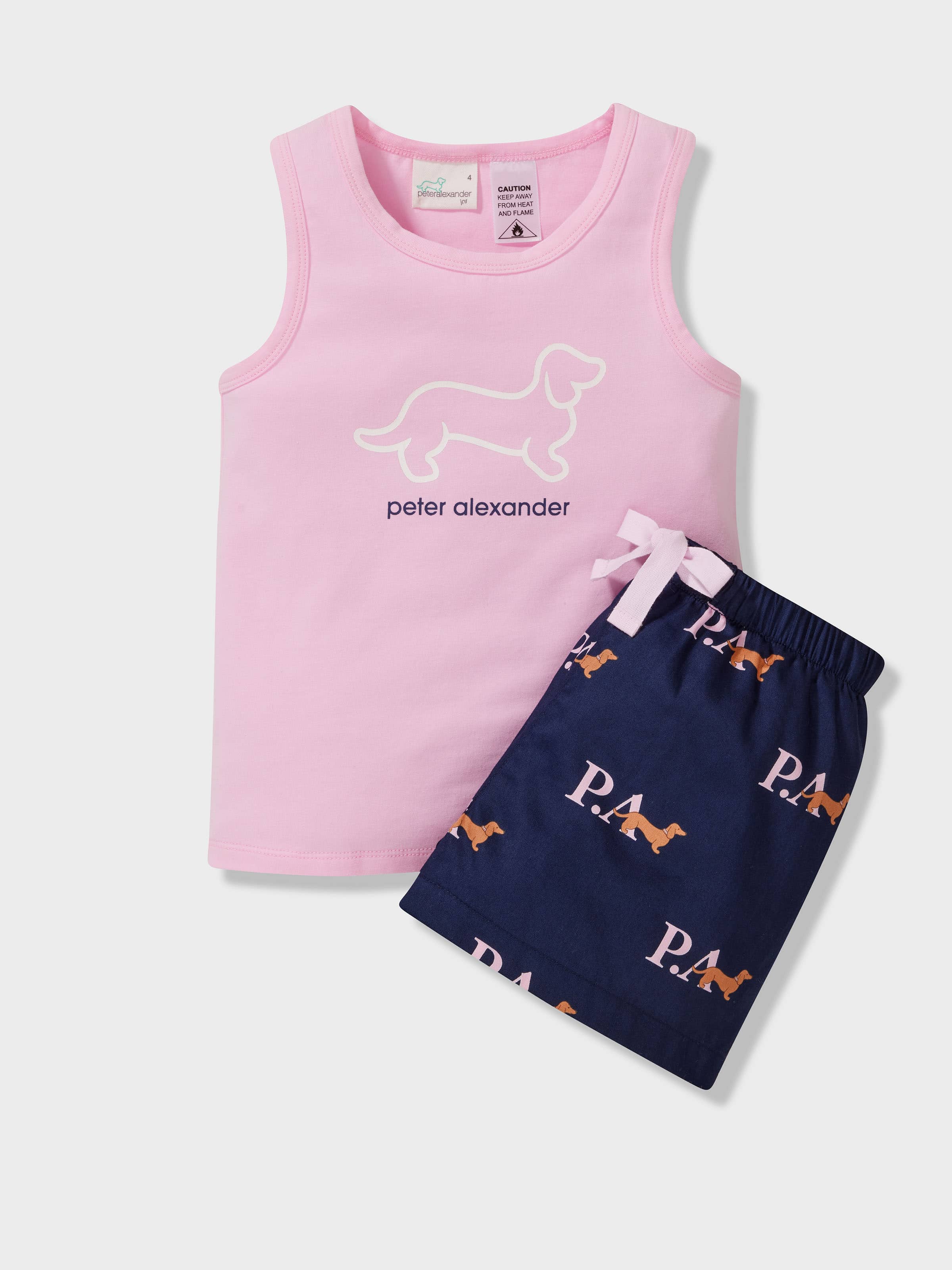 Girls Heritage Tank Short Pj Set