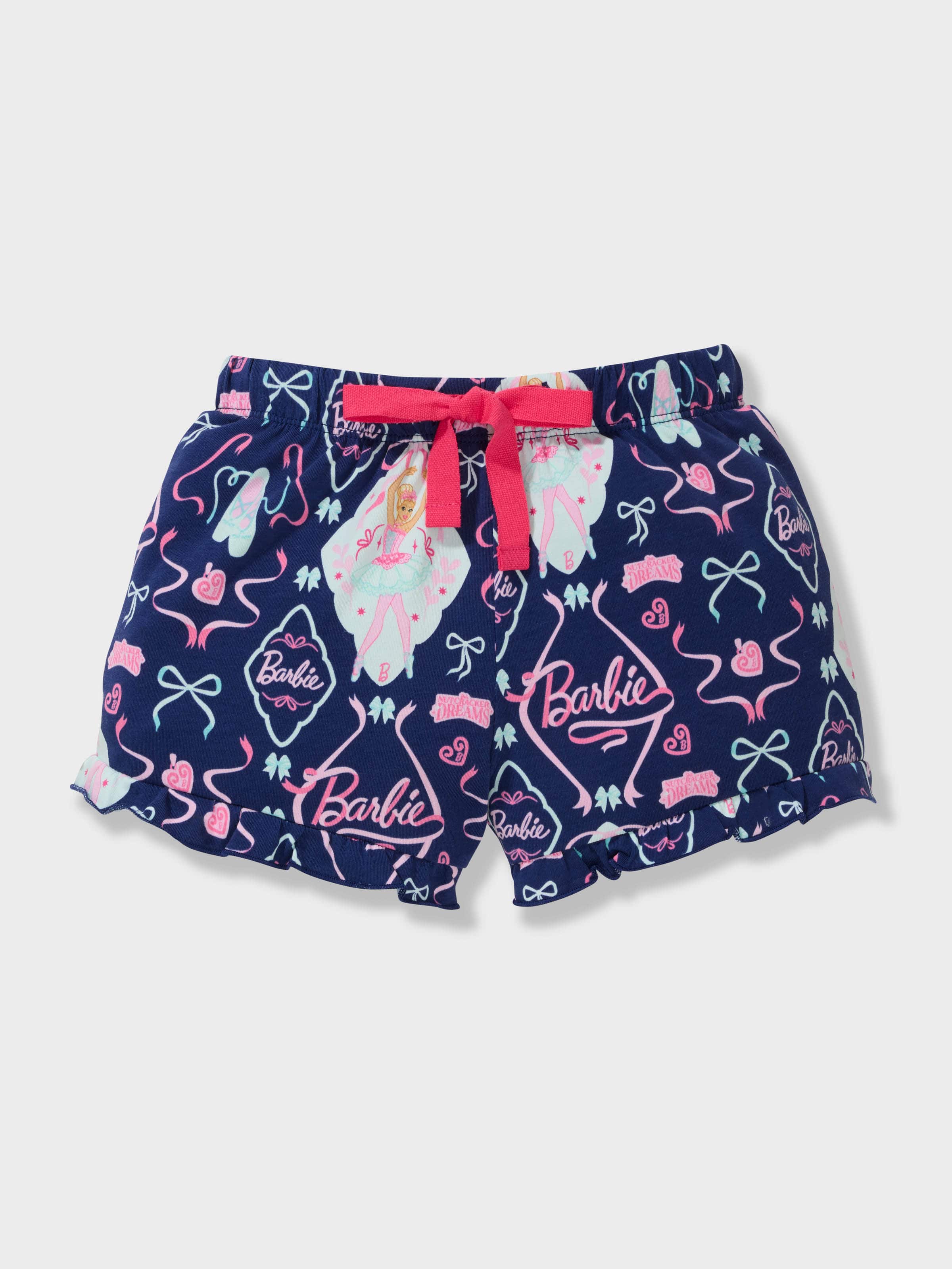 Girls Barbie Short Pj Set
