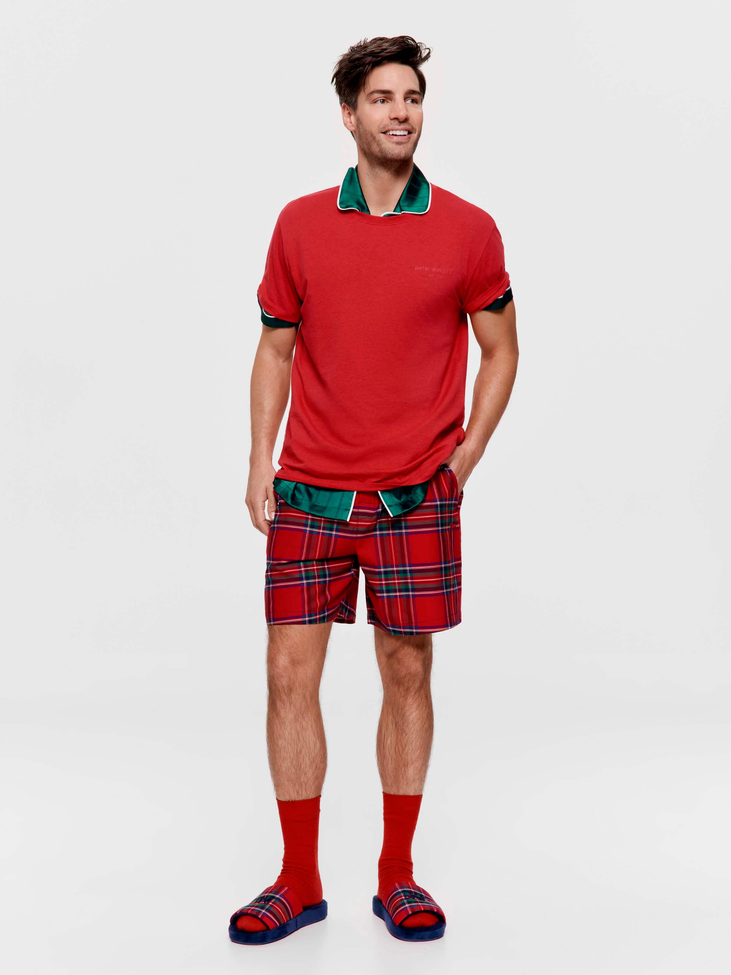 Tartan 100% Cotton Mid Short