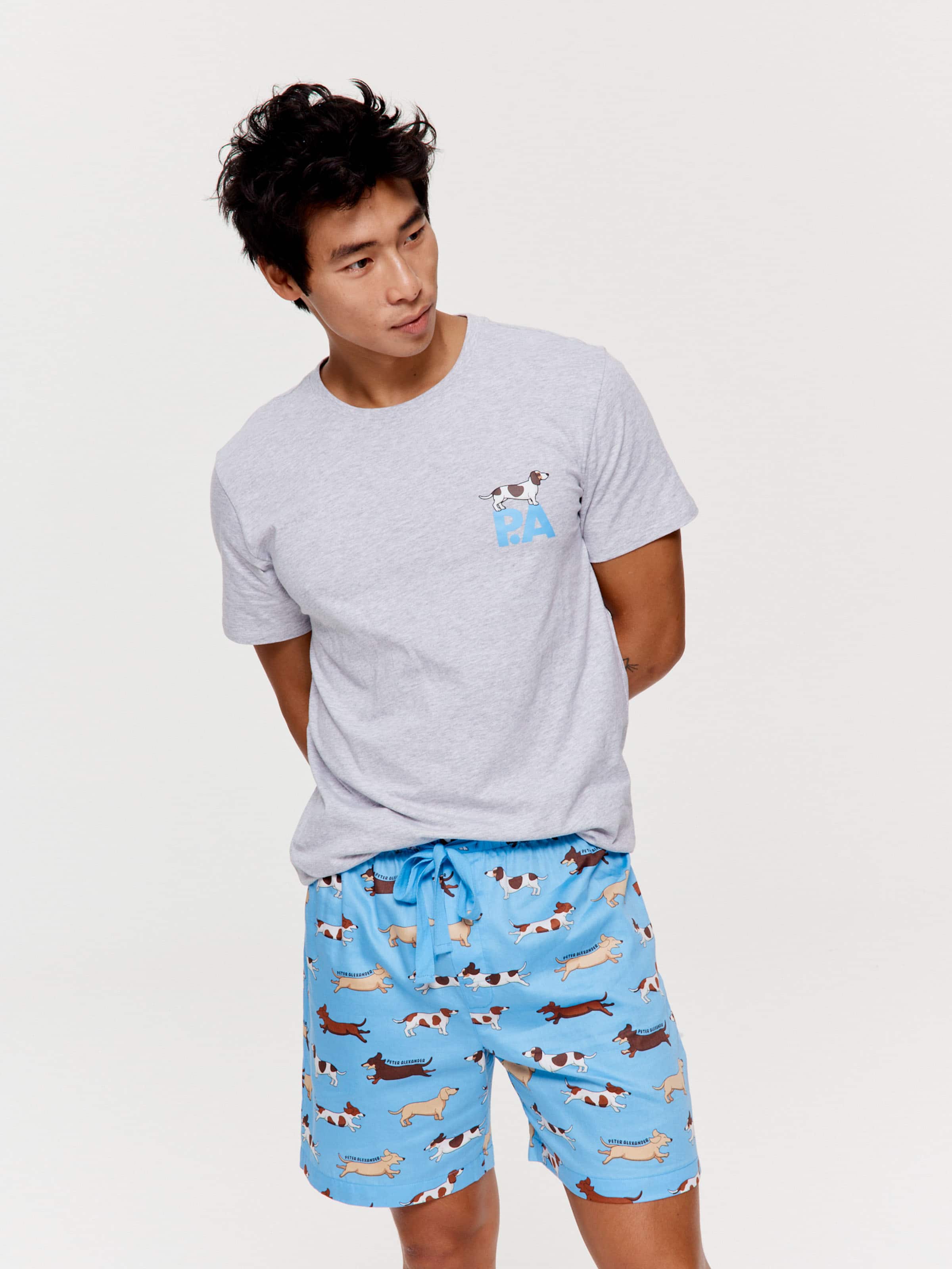 P.A. Mixed Dogs 100% Cotton Mid Short
