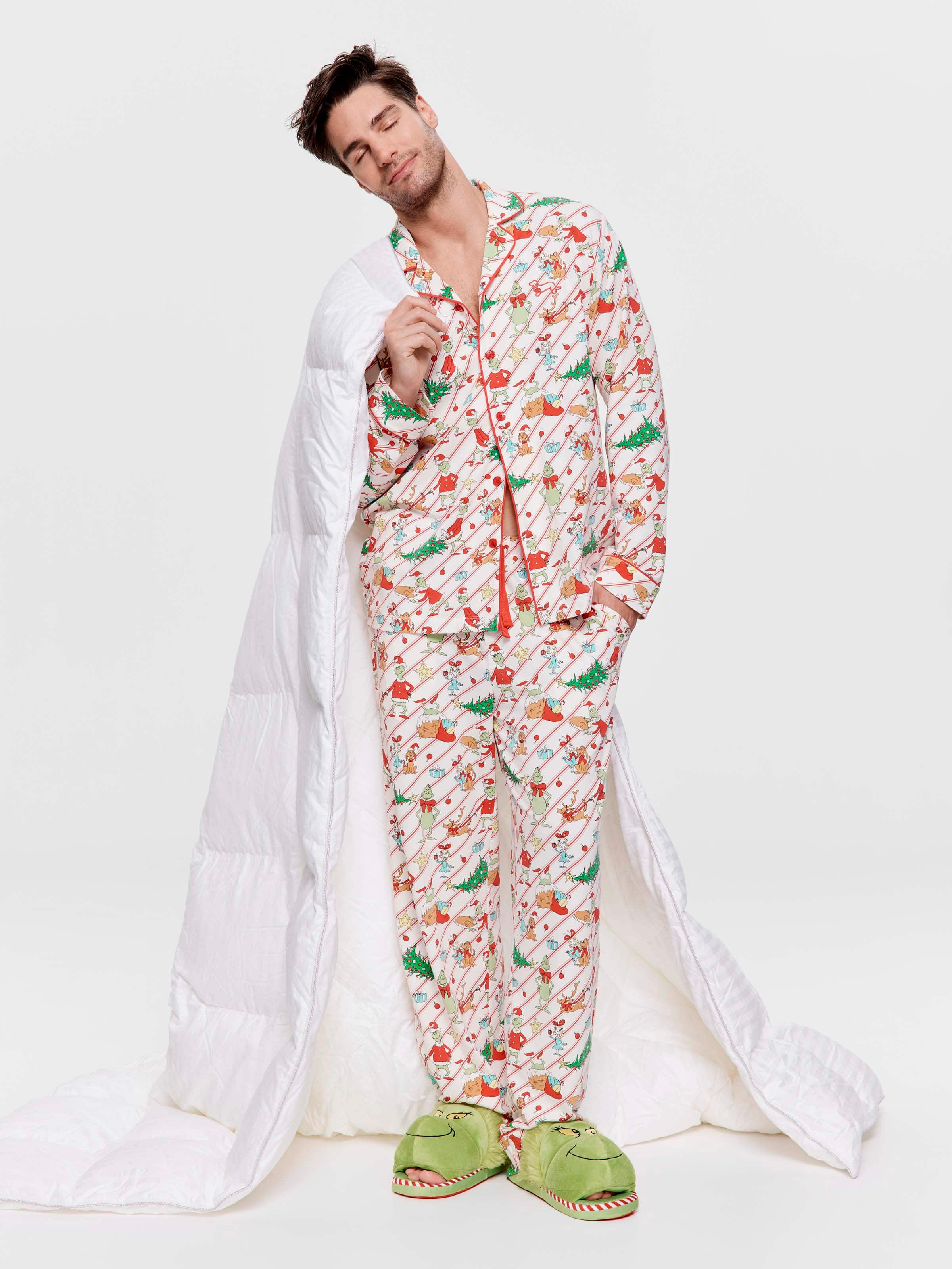 The Grinch Boxed Long Sleeve Pj Set