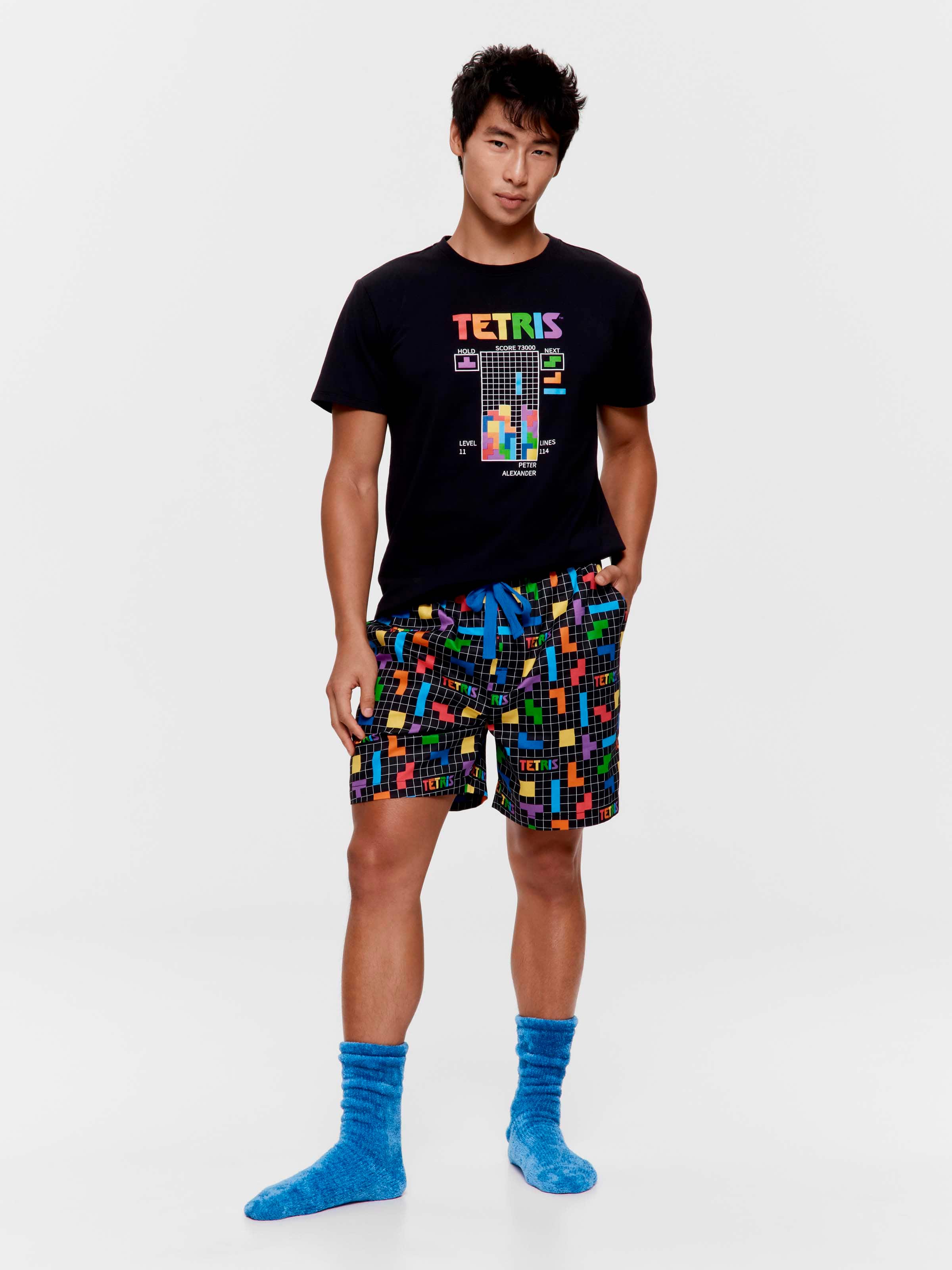 Tetris 100% Cotton Mid Short