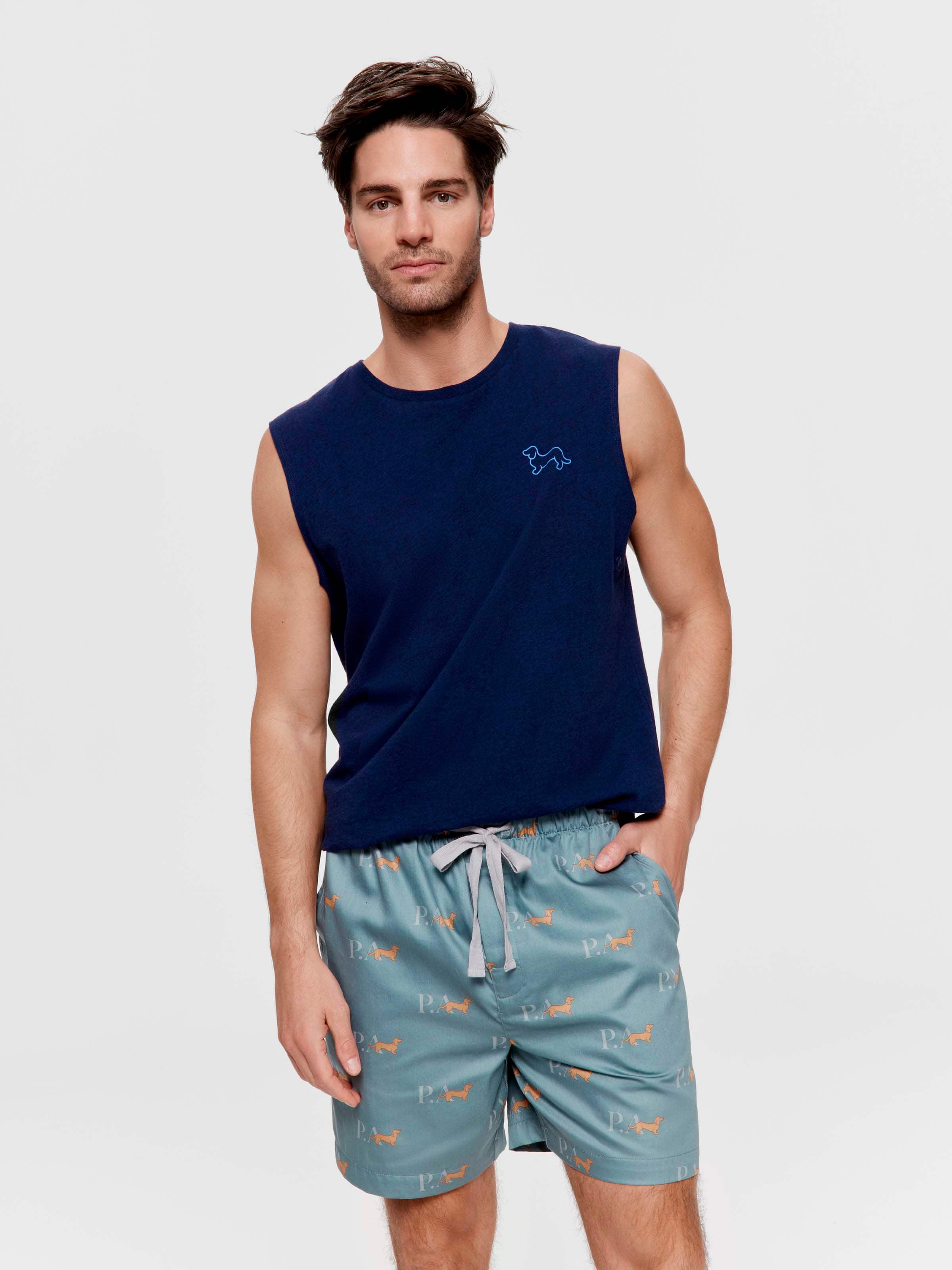 Teal Heritage 100% Cotton Mid Short