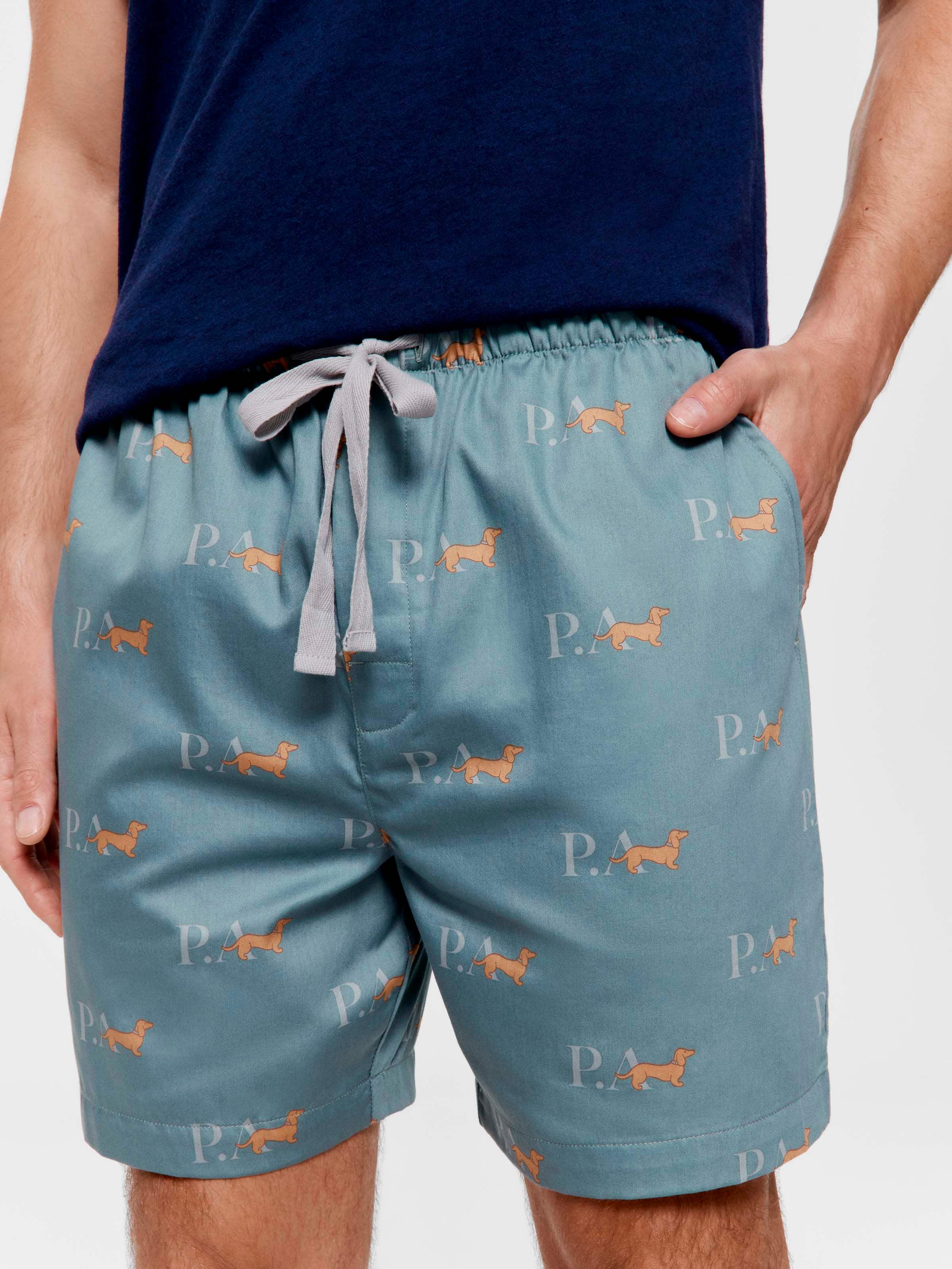 Teal Heritage 100% Cotton Mid Short