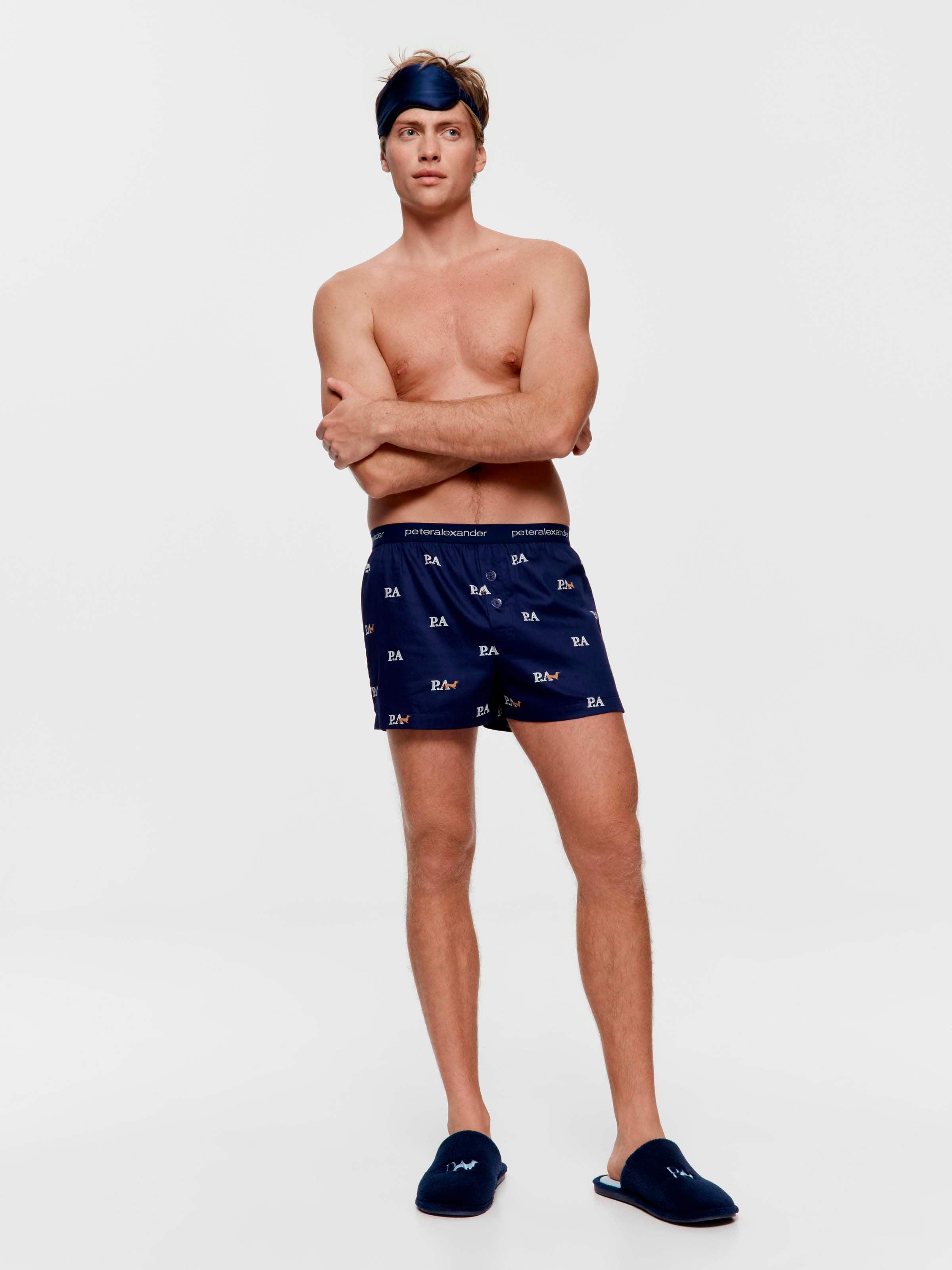 Heritage Navy 100% Cotton Boxer Short