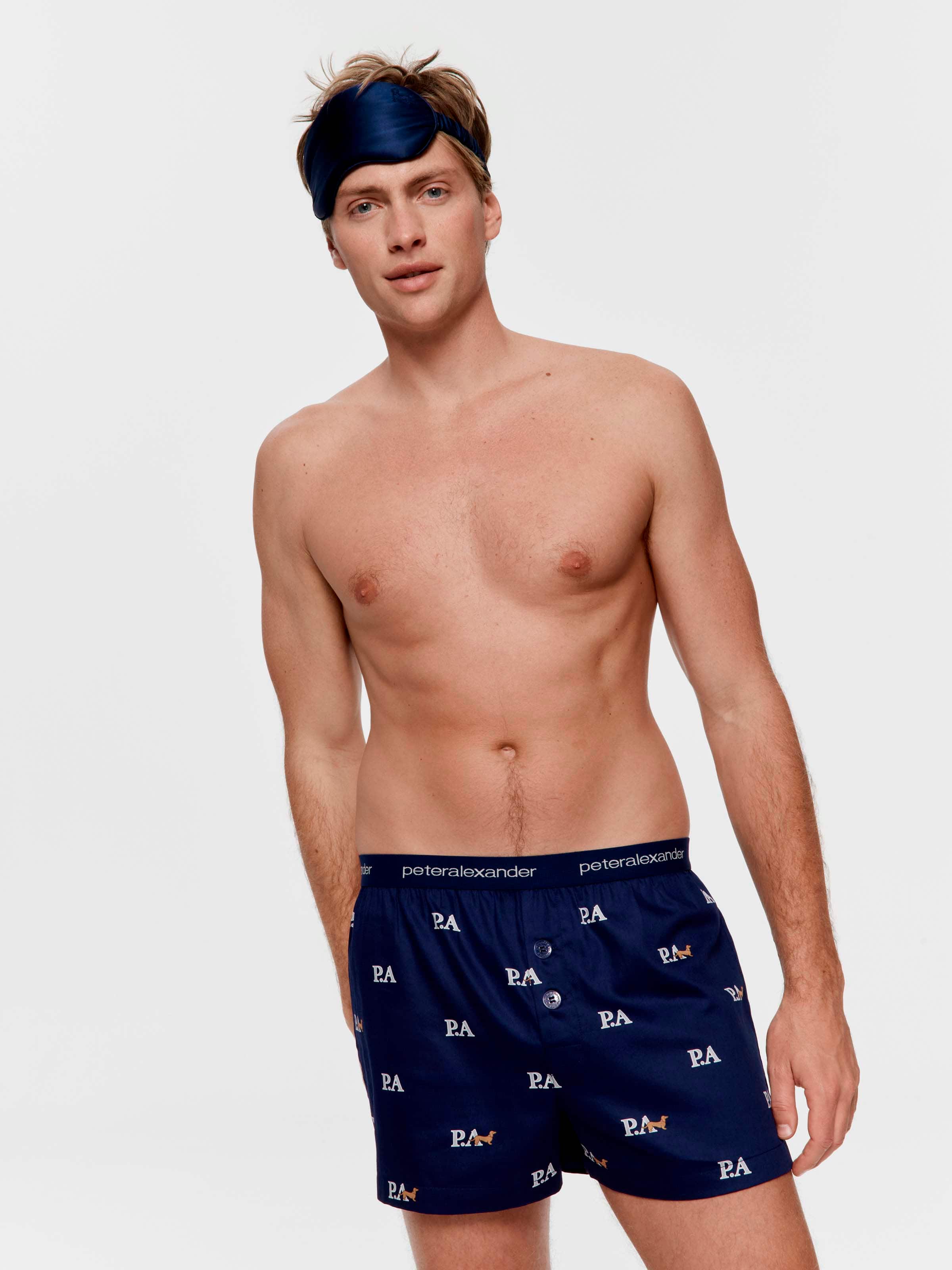 Heritage Navy 100% Cotton Boxer Short
