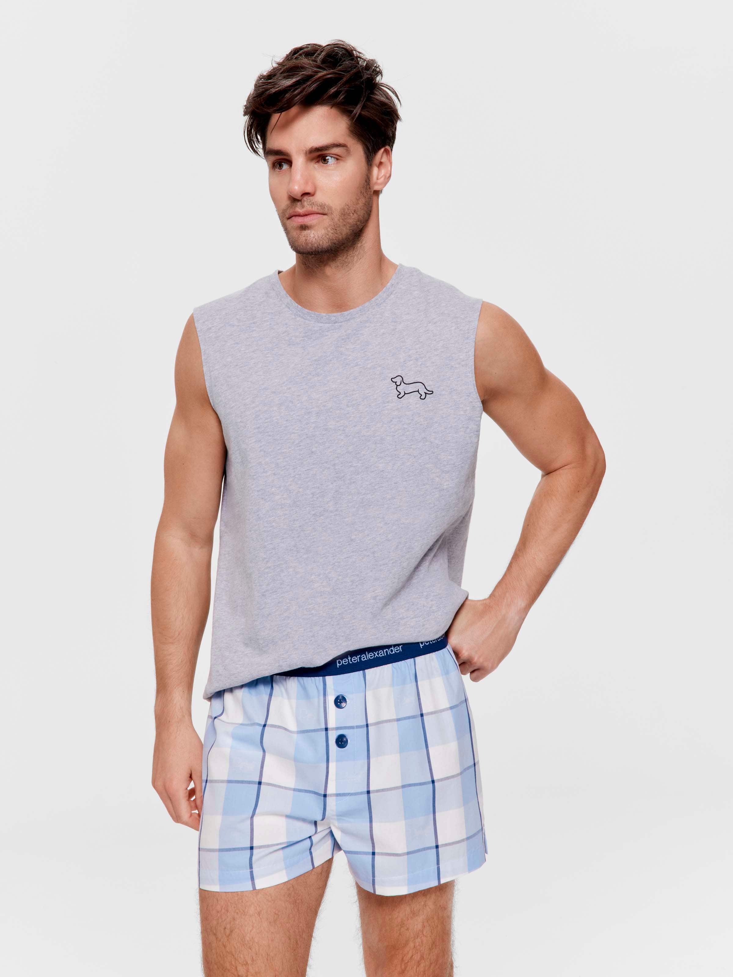 Windowpane Boxer Short